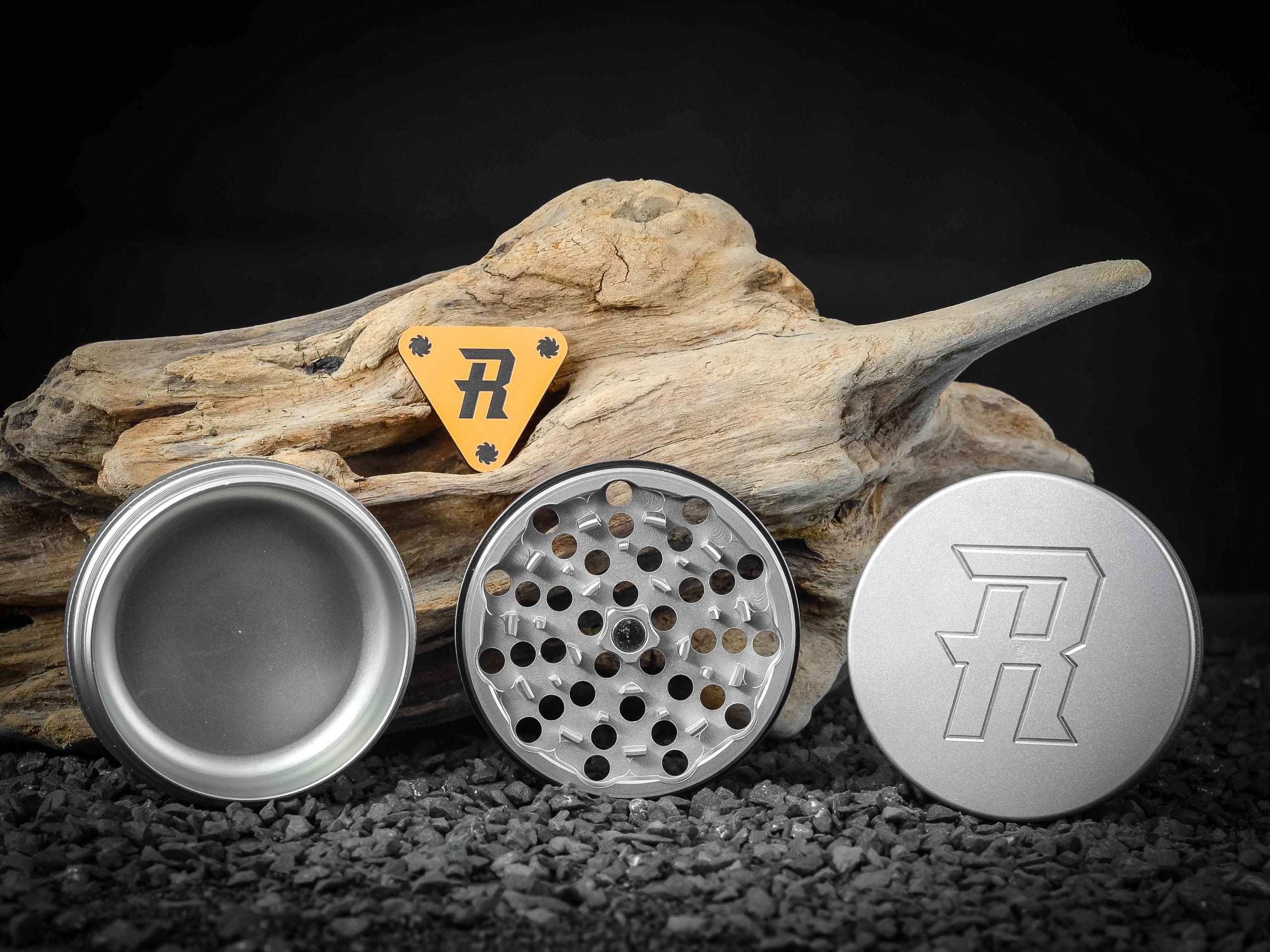 Complete 2.5" XL Herb Grinder – 100% Stainless Steel w- All Plates - TheSmokeyMcPotz Collection