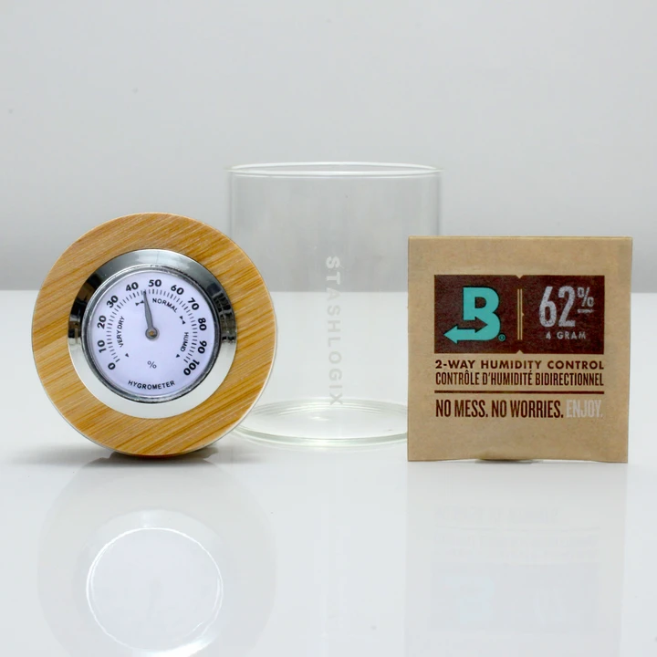 StashLogix Bamboo SmartJar SMALL - TheSmokeyMcPotz Collection