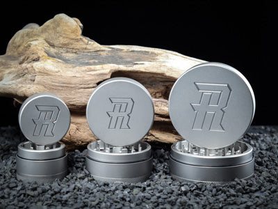 Mini Portable Herb Grinder 4 Piece – 100% Stainless Steel w- Hybrid Plate - TheSmokeyMcPotz Collection