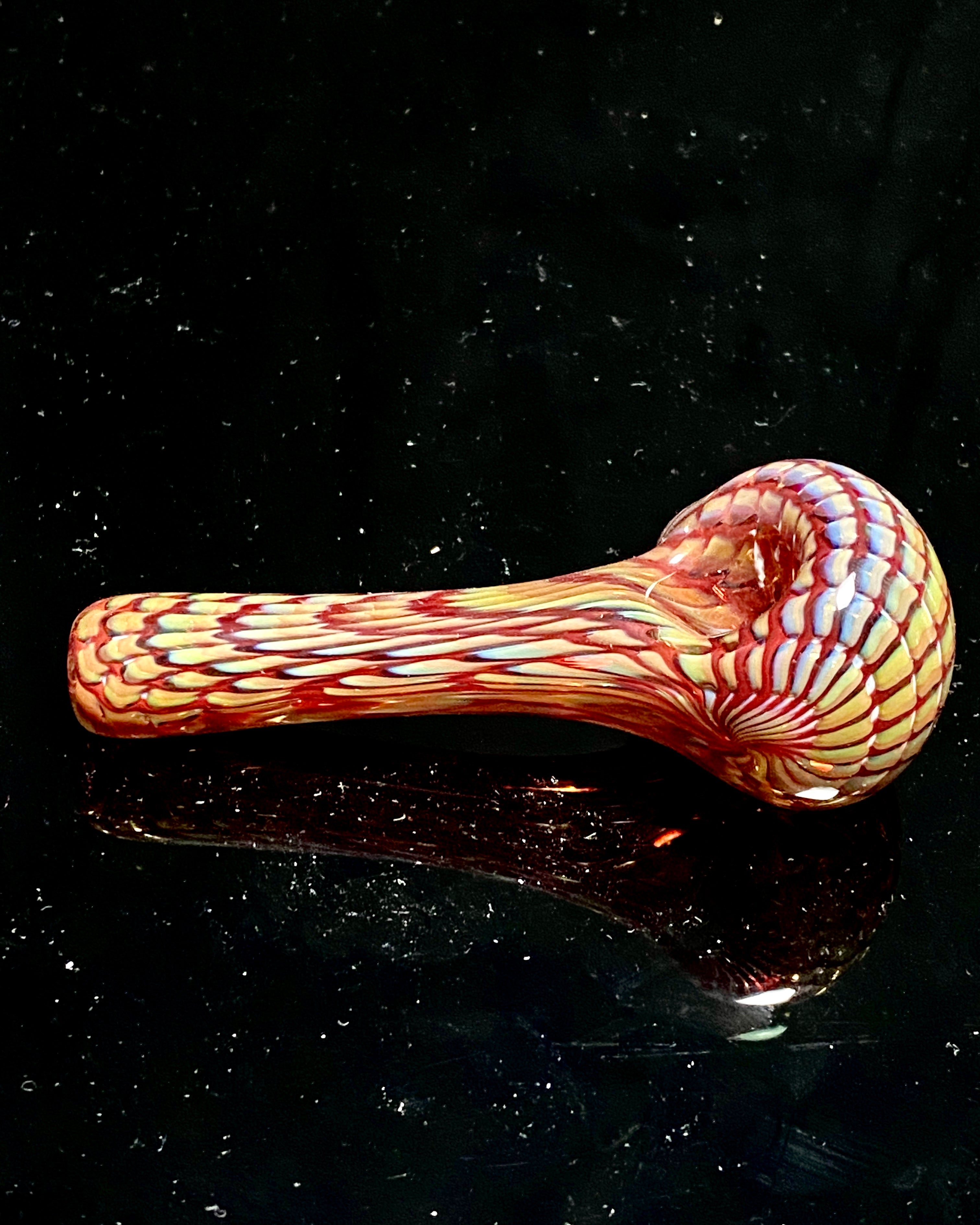 Dosh World Fumed Red Spoon - TheSmokeyMcPotz Collection