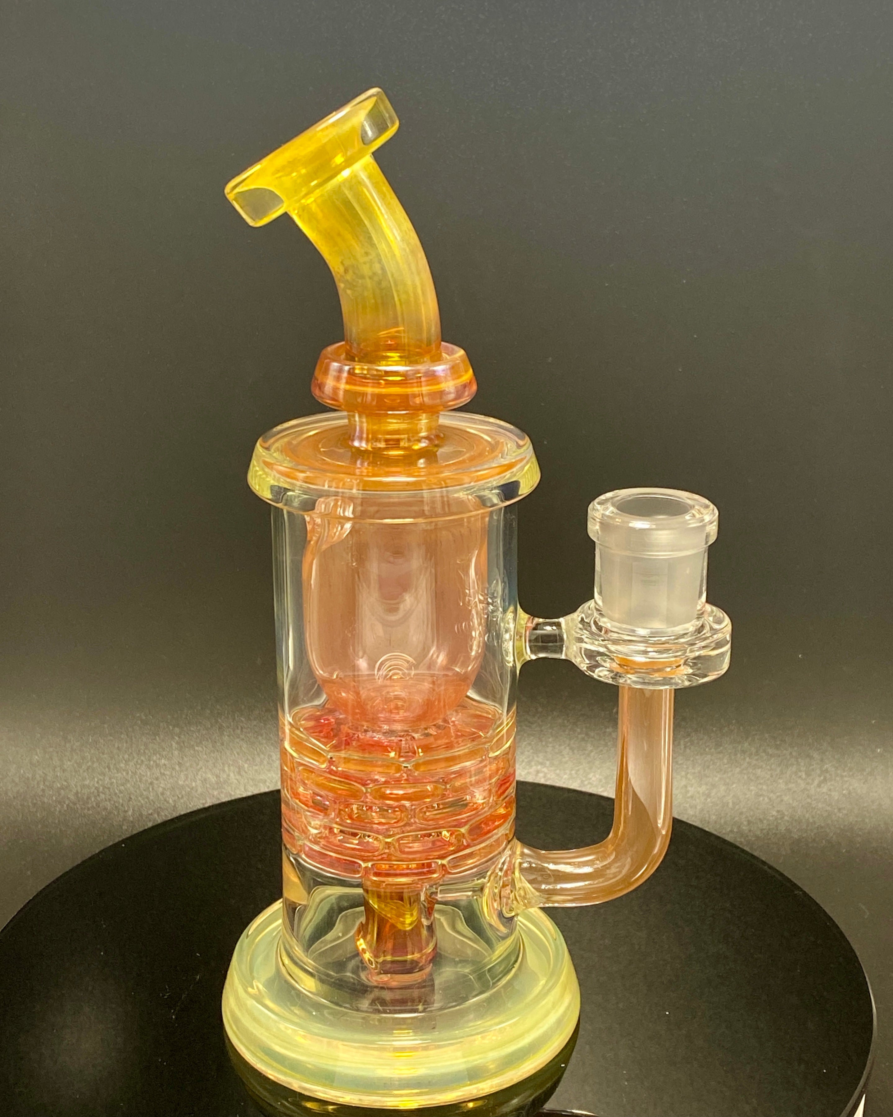 Leisure Glass Fumed Brickstack Incycler 14mm - TheSmokeyMcPotz Collection