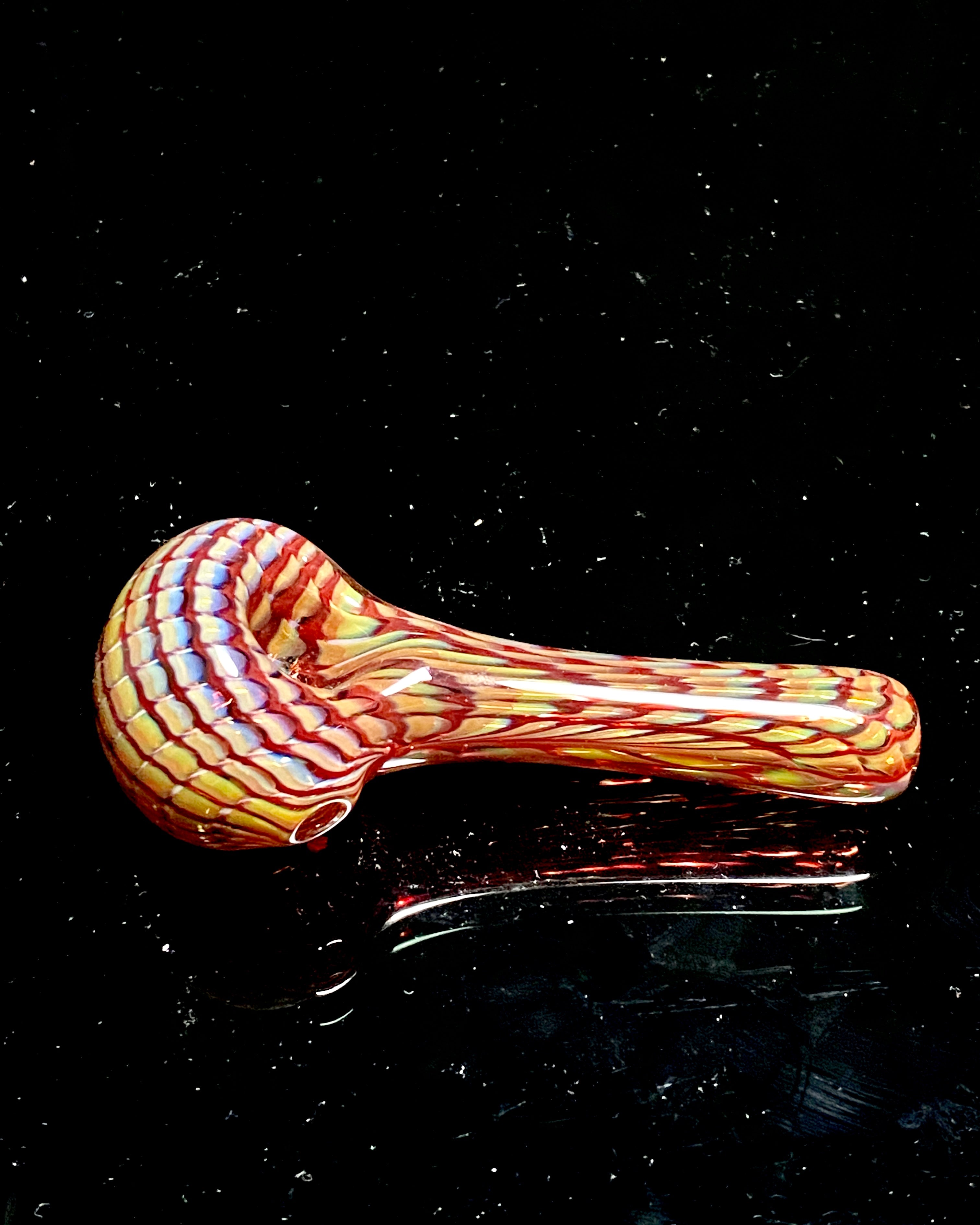 Dosh World Fumed Red Spoon - TheSmokeyMcPotz Collection