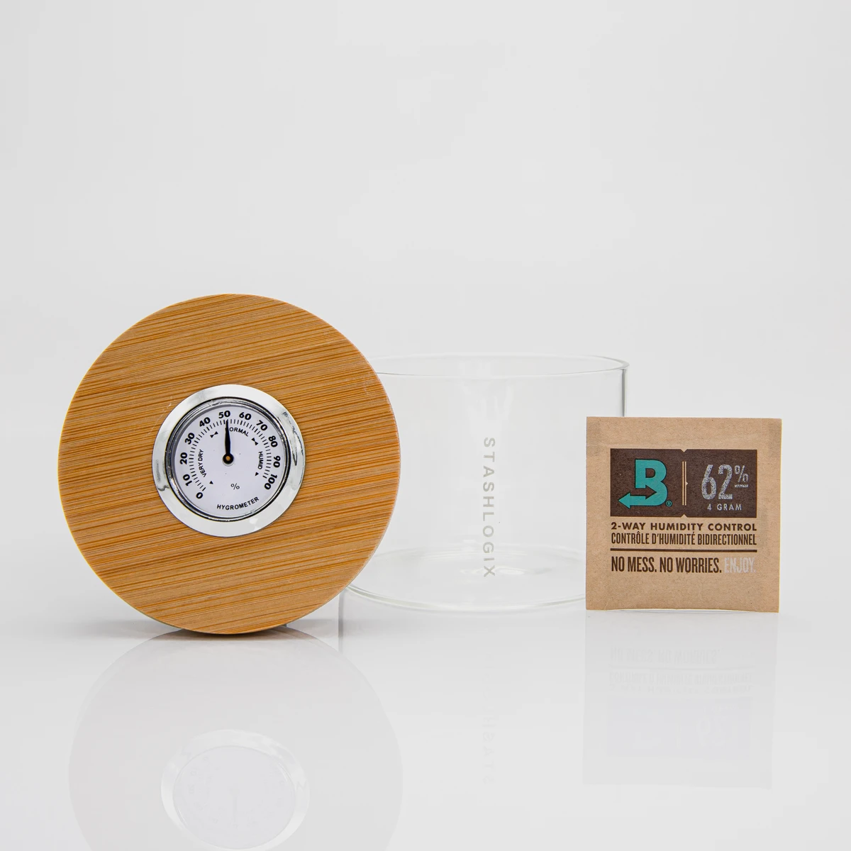 StashLogix Bamboo SmartJar LARGE - TheSmokeyMcPotz Collection