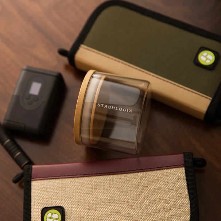 StashLogix Bamboo SmartJar SMALL - TheSmokeyMcPotz Collection