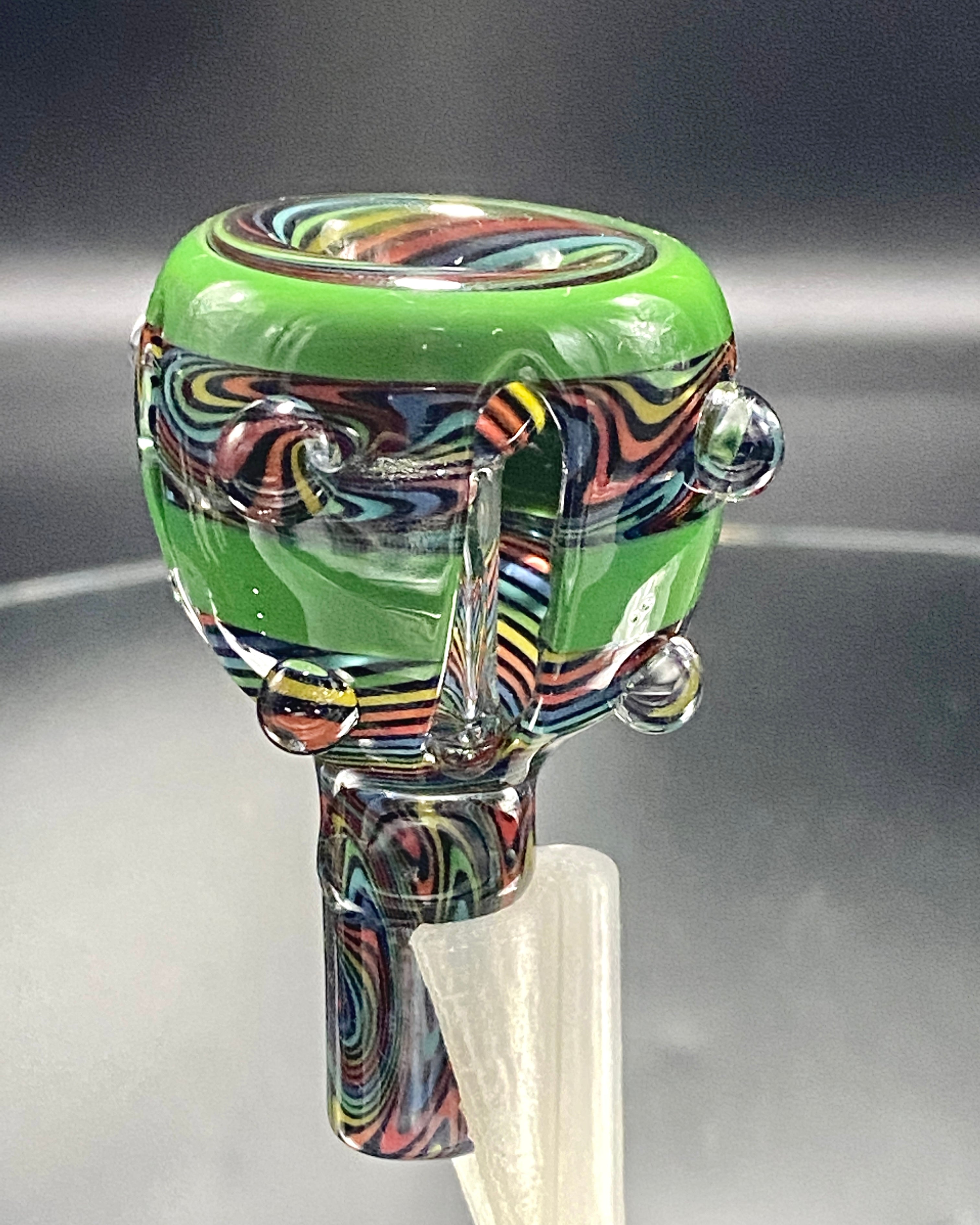 Pajay Fully Worked Carved 14mm Slide #3 - TheSmokeyMcPotz Collection