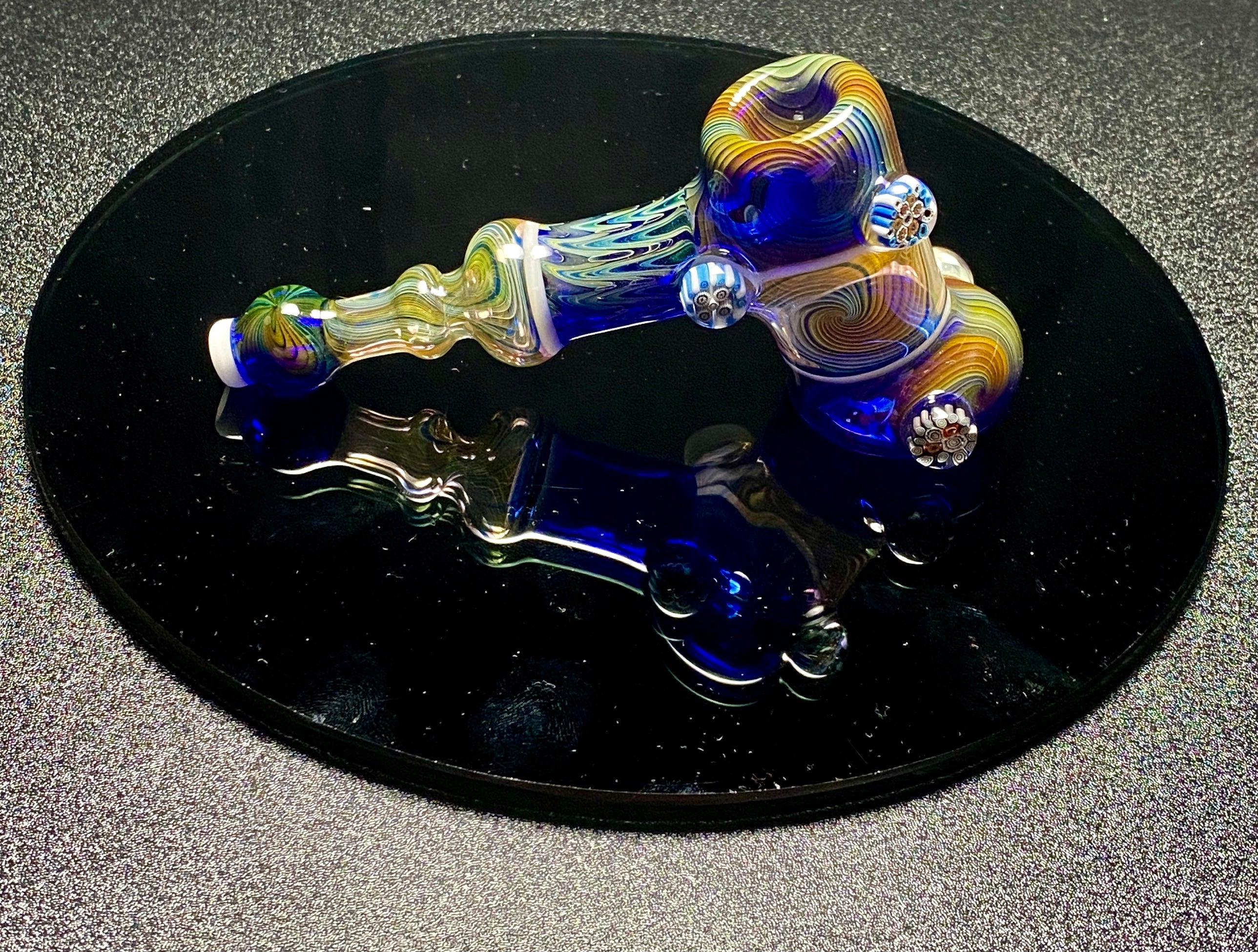 Lammi Glass Dry Pipe Fully Fumed Hammer #1 - TheSmokeyMcPotz Collection