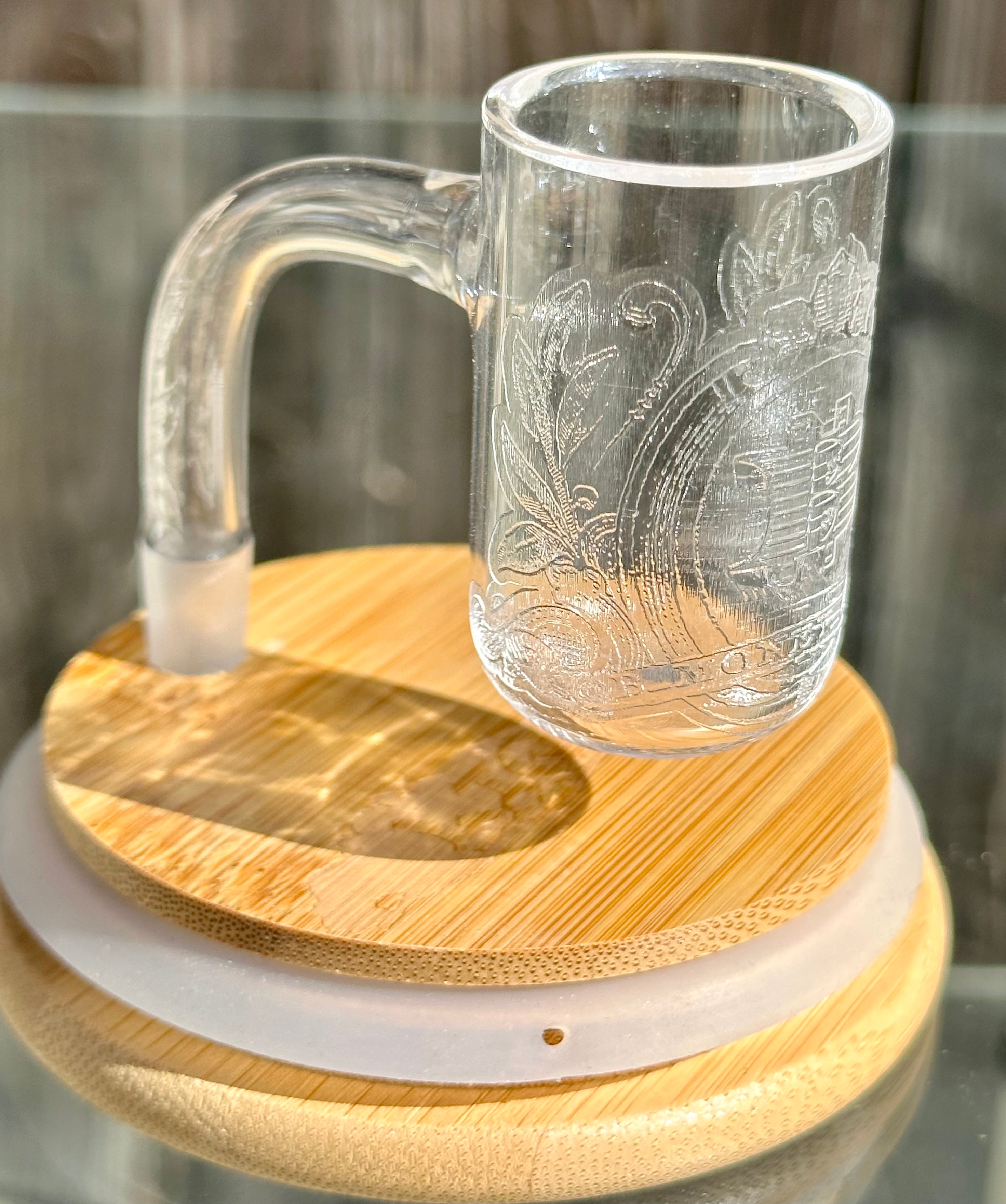 Long Island Quartz Official B-Money Etched Banger – Artist Series – 10mm 90* 30mm