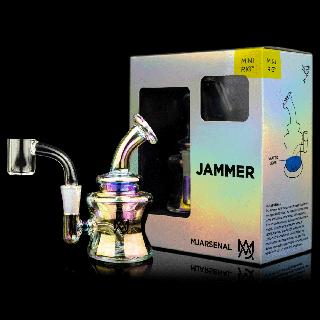 MJ Arsenal Jammer Mini Rig LE (Iriedescent) - TheSmokeyMcPotz Collection