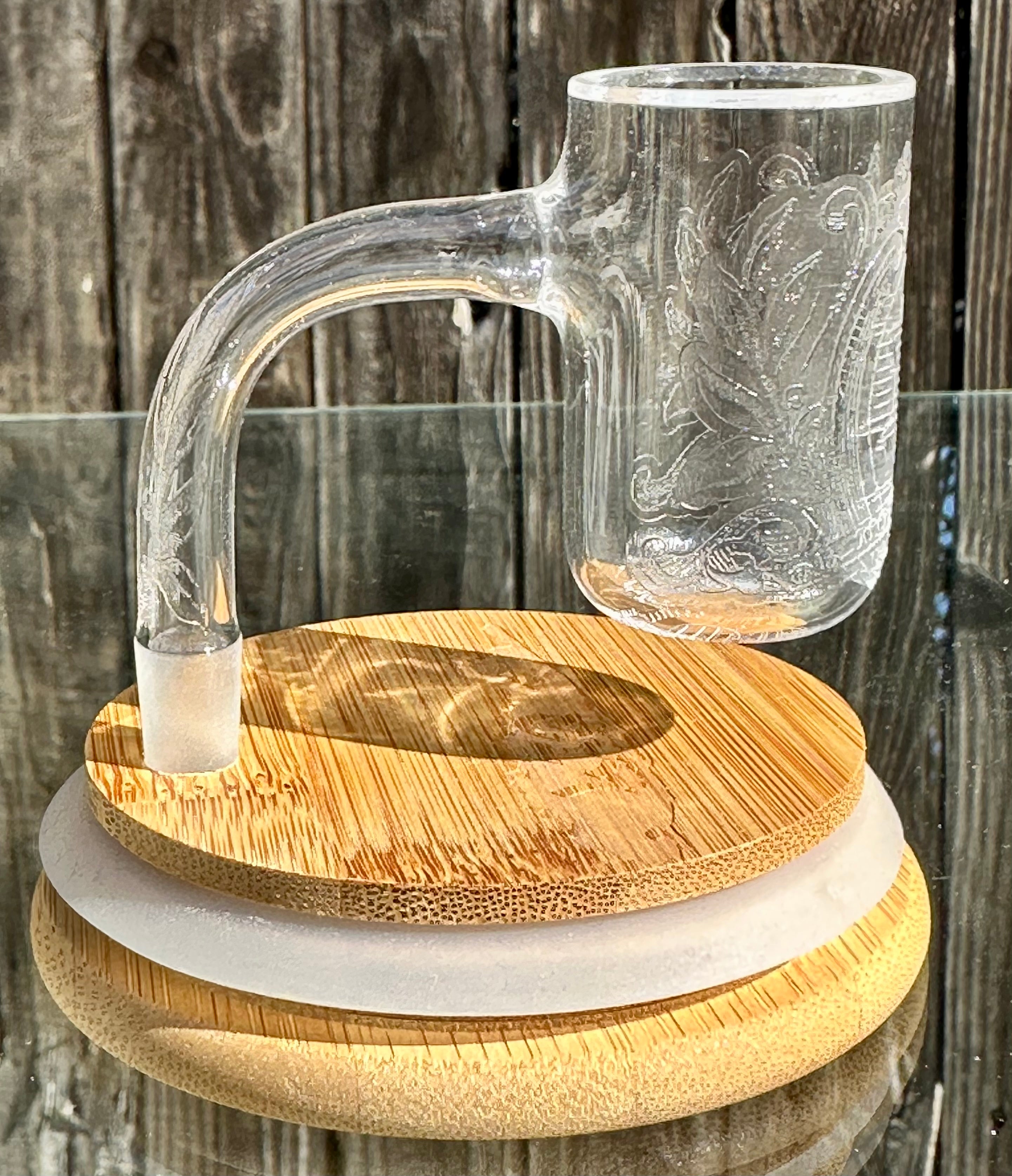 Long Island Quartz Official B-Money Etched Banger – Artist Series – 10mm 90* 30mm