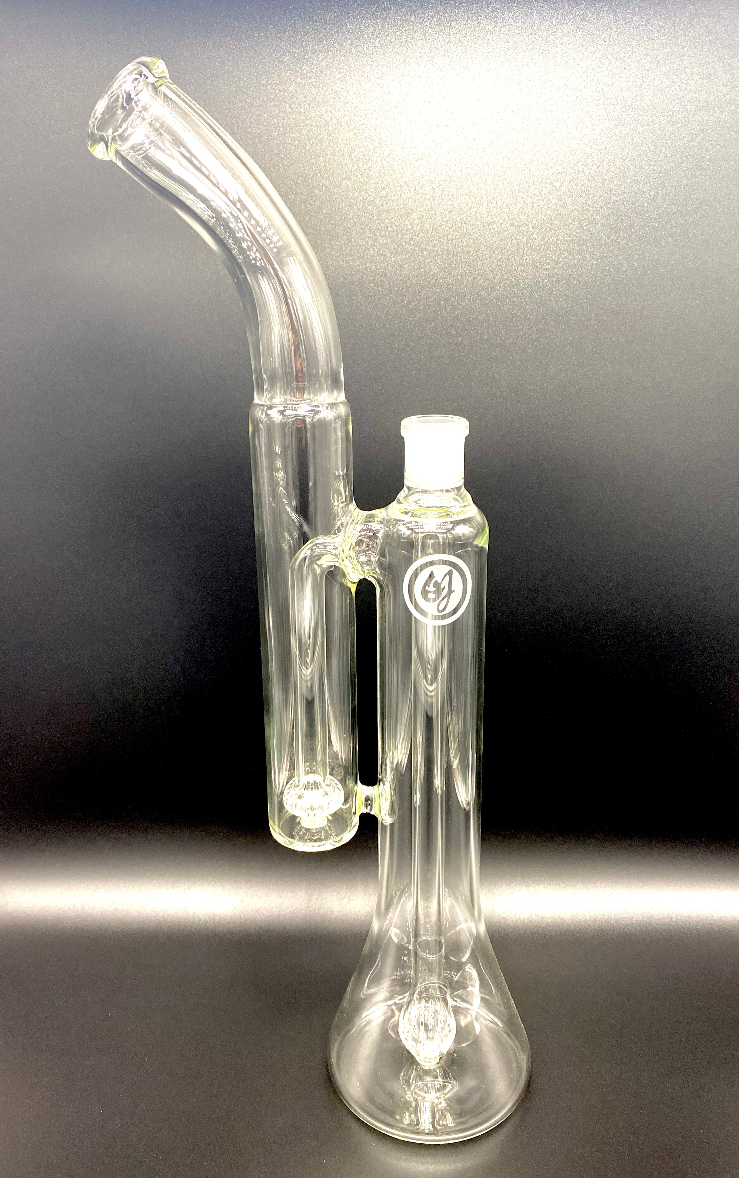 OJ Flame Large Double Bubbler - TheSmokeyMcPotz Collection