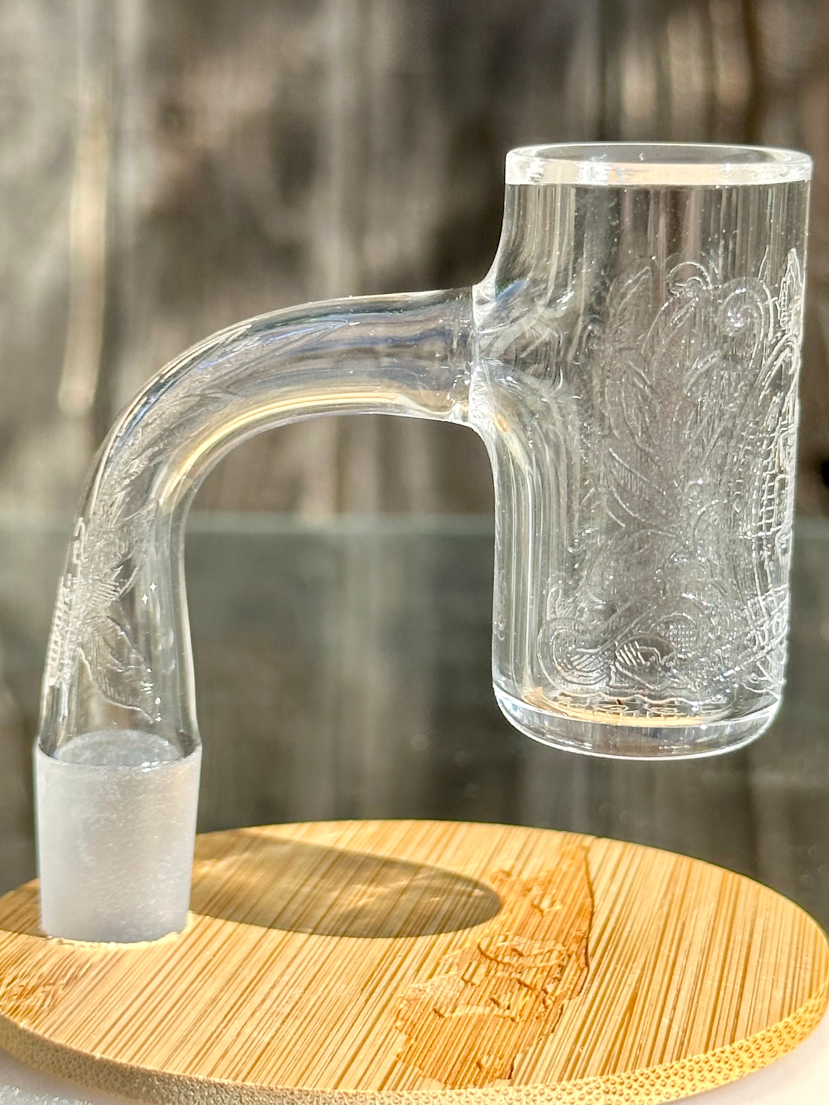 Long Island Quartz Official B-Money Etched Banger – Artist Series – 14mm 90* 25mm