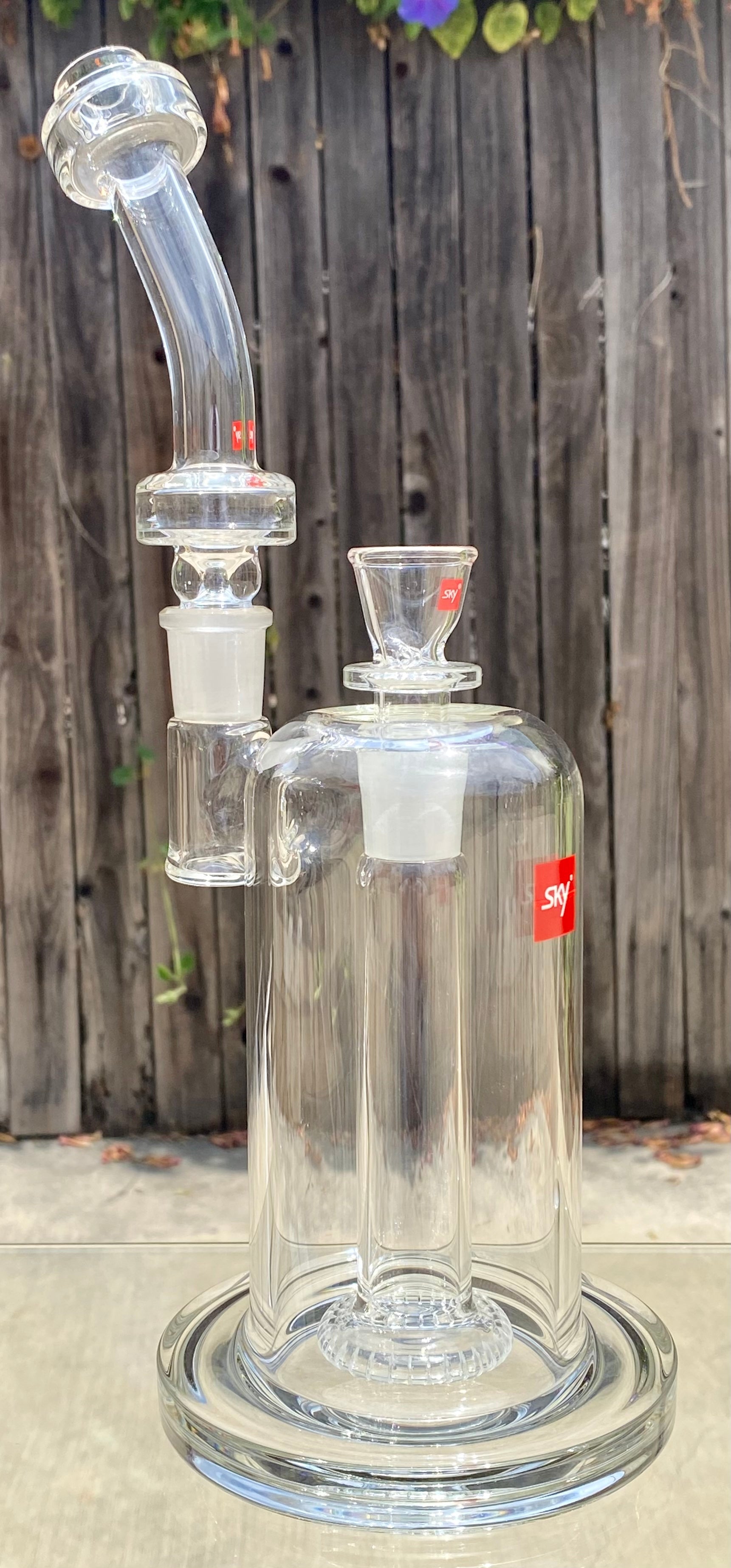 Sky Glass Lunar Bubbler, Rig Ash Catcher & Orbital Perk + 2 Extra Lunar Mouthpiece’s