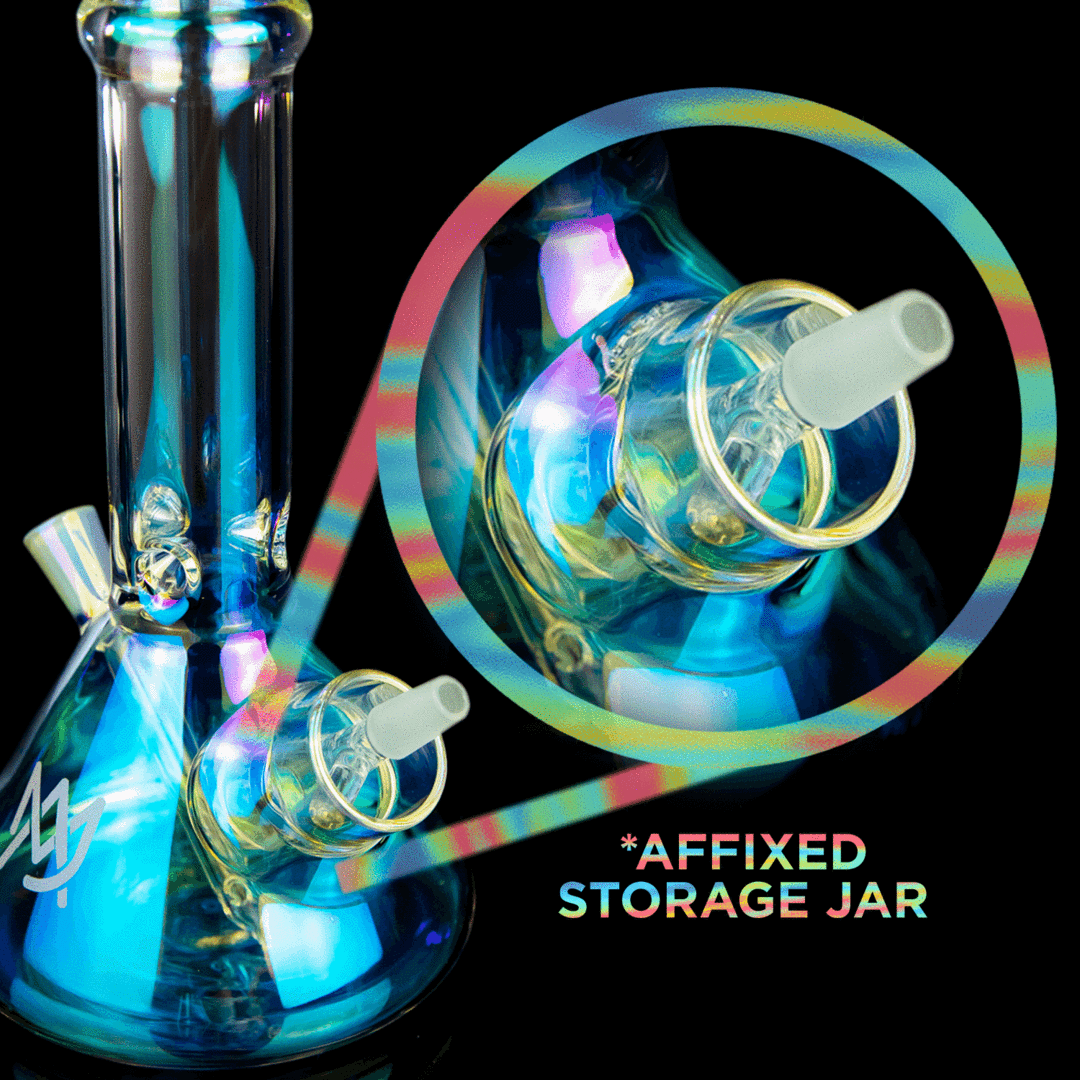 MJ Arsenal Cache - Mini Water Pipe LE (Iriedescent) - TheSmokeyMcPotz Collection
