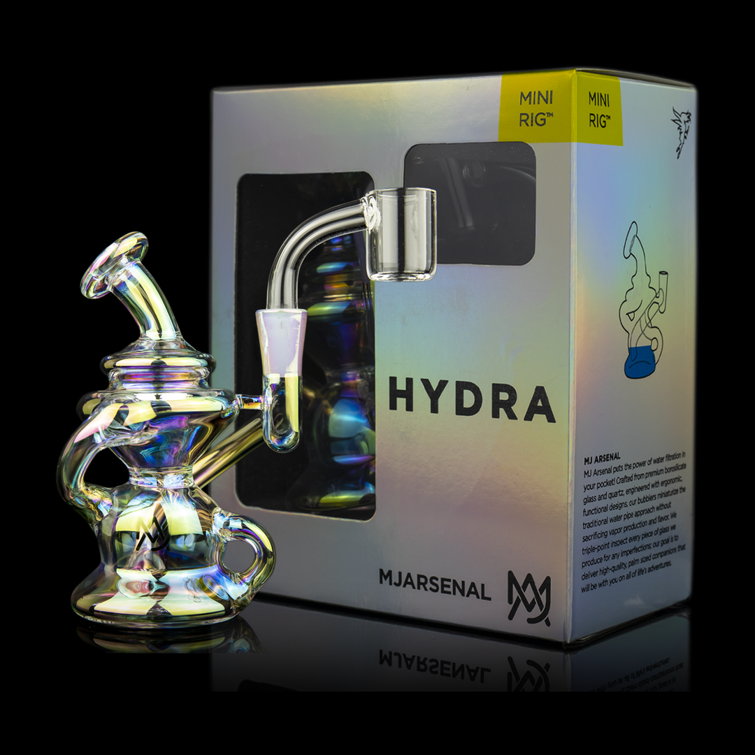 MJ Arsenal Hydra Mini Rig LE (Iriedescent) - TheSmokeyMcPotz Collection