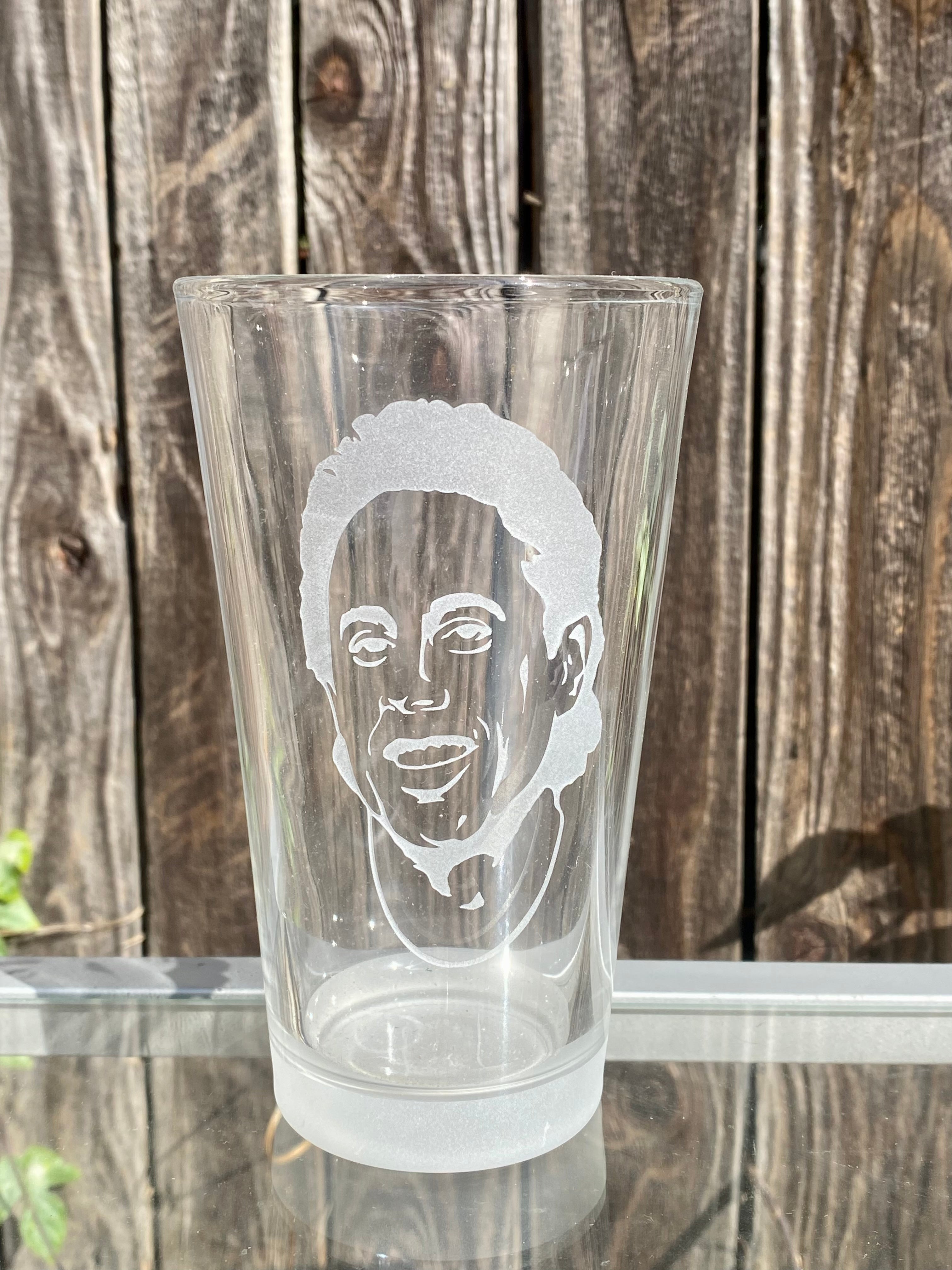 Sandblasted Pint Glass Seinfeld