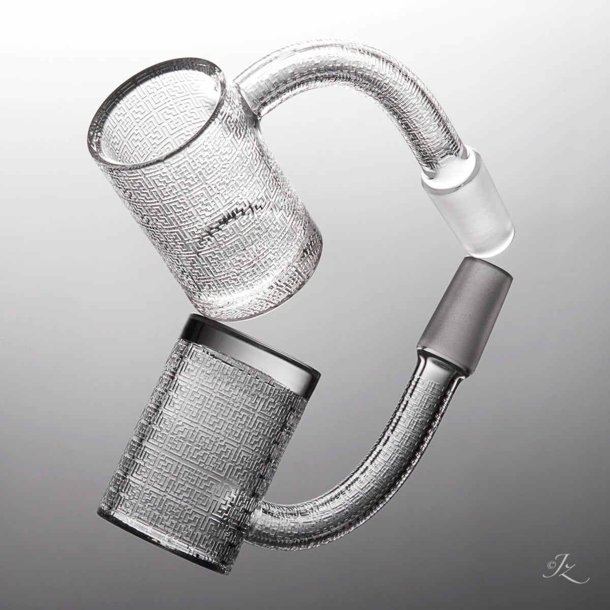 Quave 10mm Male Flat TESSELLATED Banger - TheSmokeyMcPotz Collection