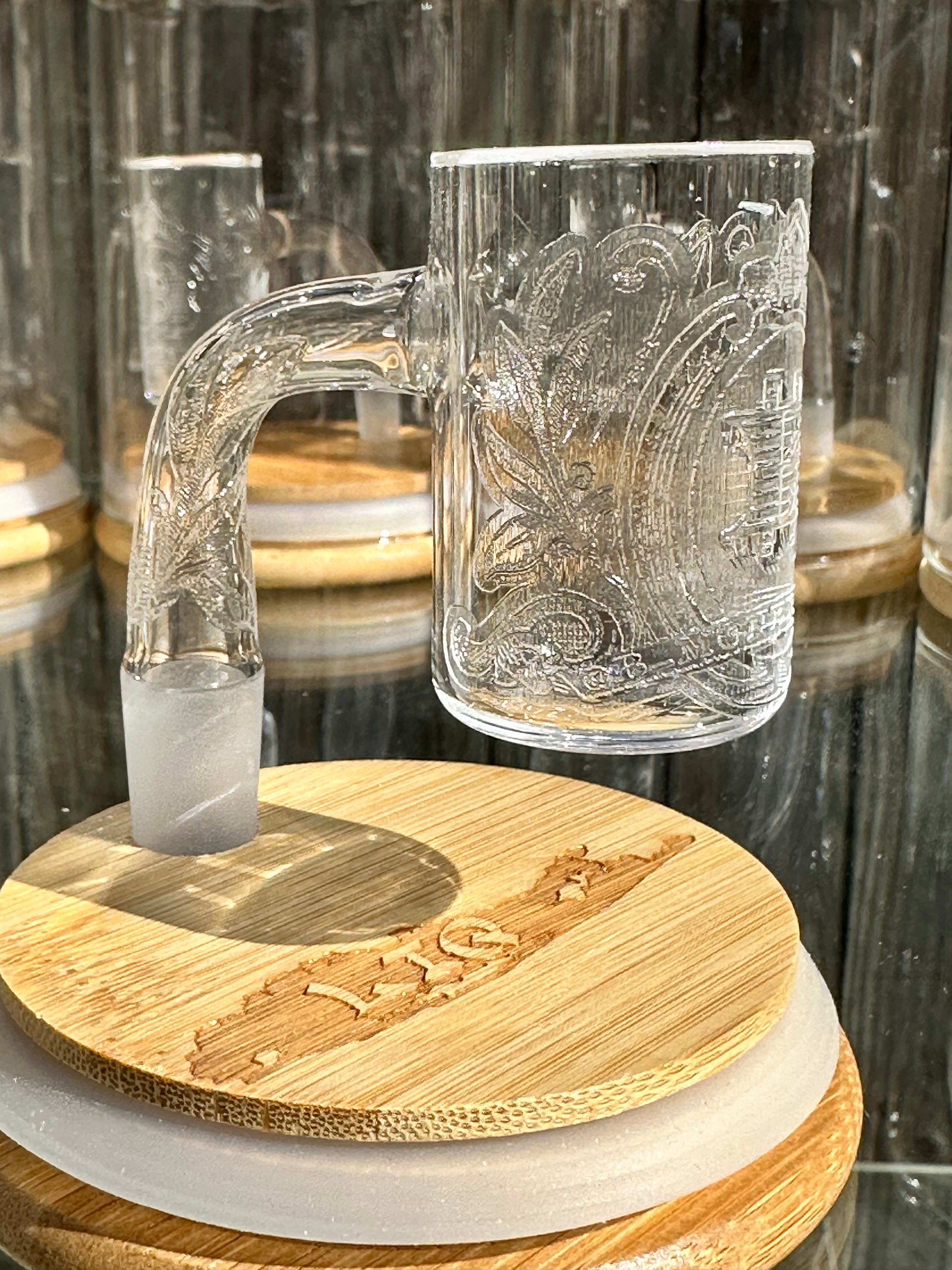 Long Island Quartz Official B-Money Etched Banger – Artist Series – 14mm 90* 30mm