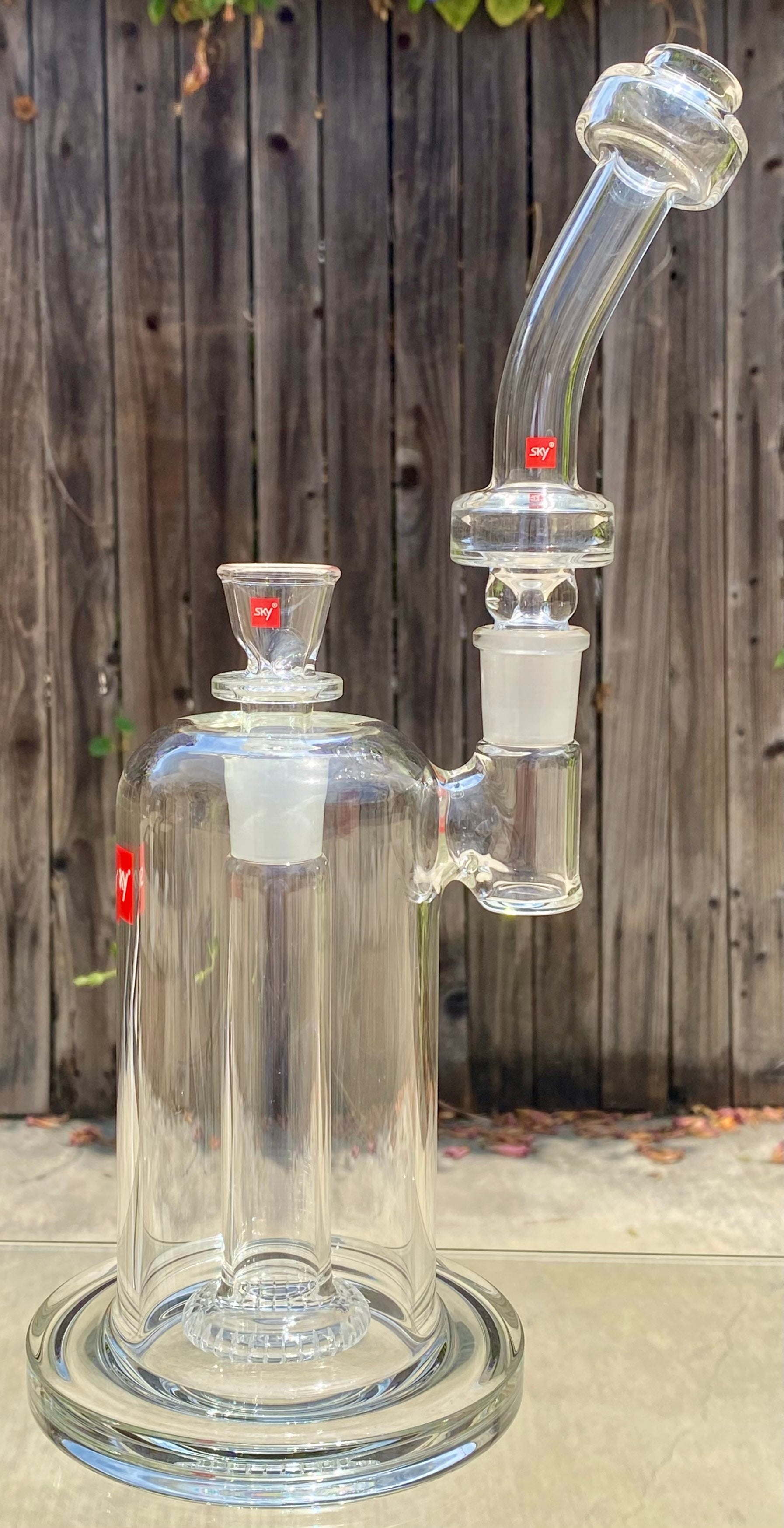 Sky Glass Lunar Bubbler, Rig Ash Catcher & Orbital Perk + 2 Extra Lunar Mouthpiece’s