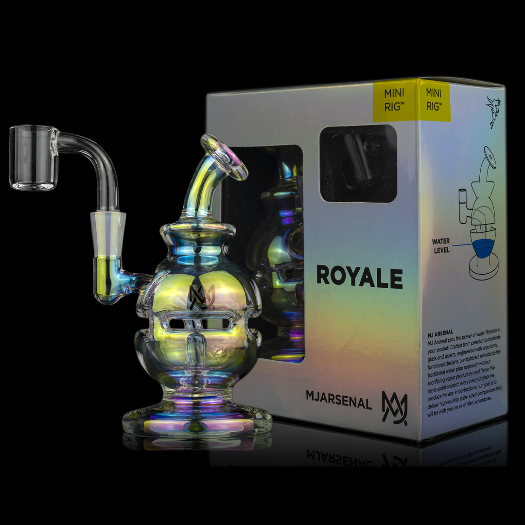 MJ Arsenal Royale Mini Dab Rig LE (Iriedescent) - TheSmokeyMcPotz Collection