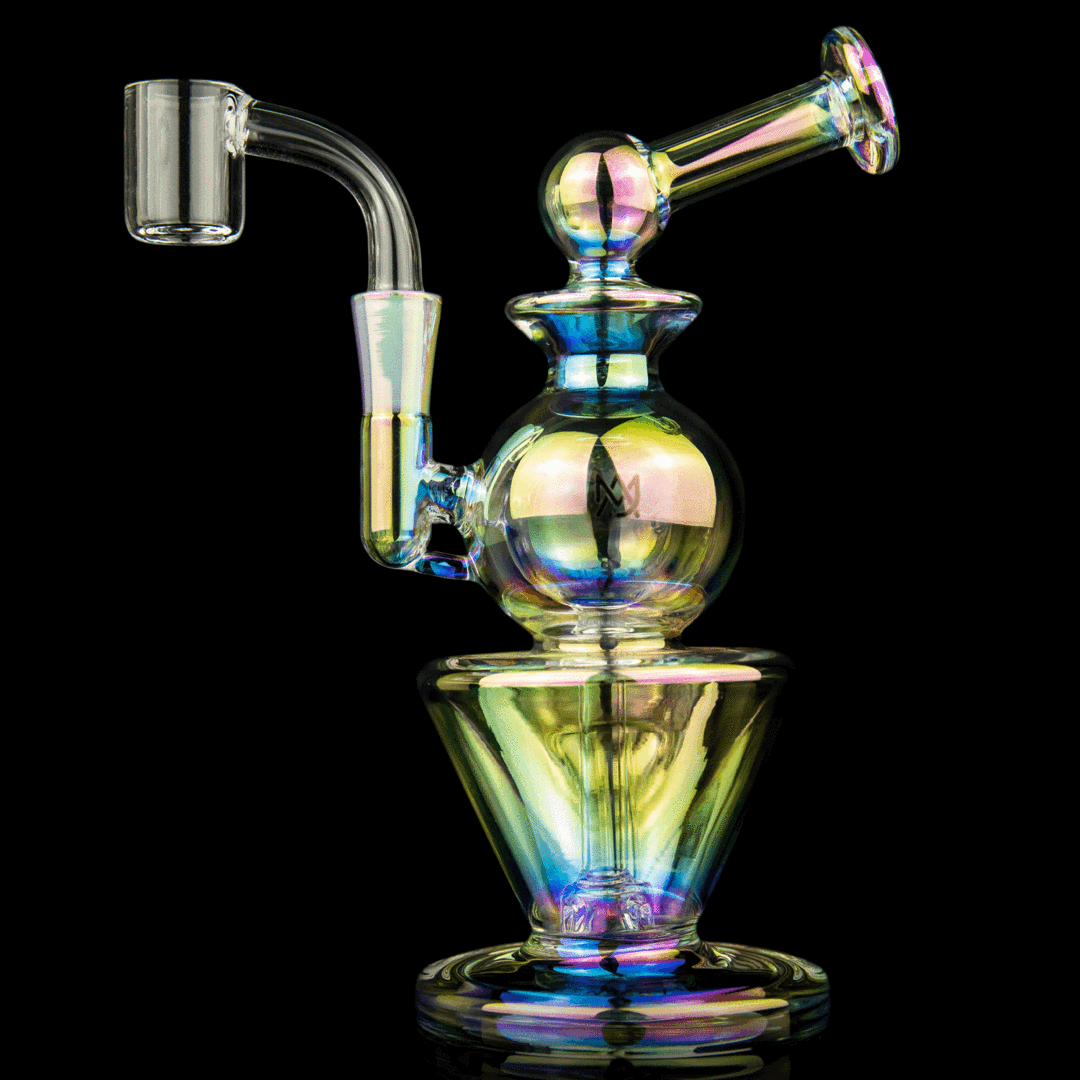 MJ Arsenal Gemini Mini Dab Rig (Orbital Series) LE (Iriedescent) - TheSmokeyMcPotz Collection 