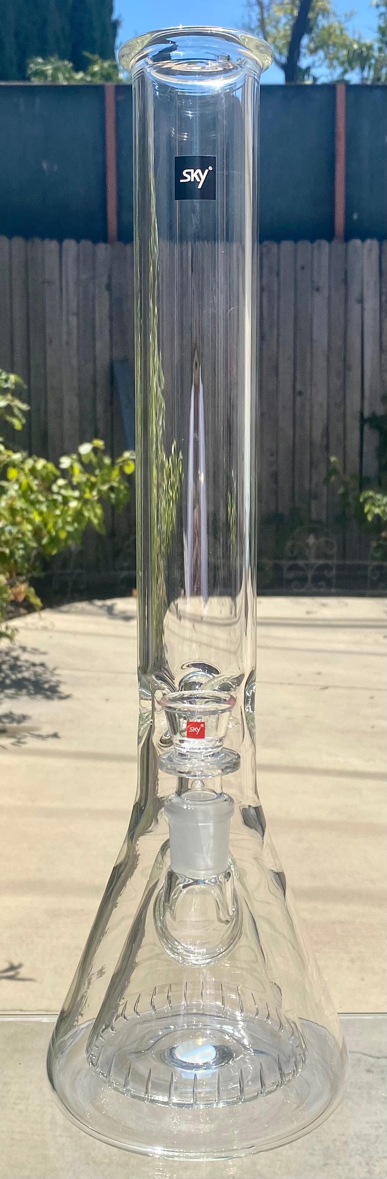 Sky Glass Fusion Beaker 17” Medium Size