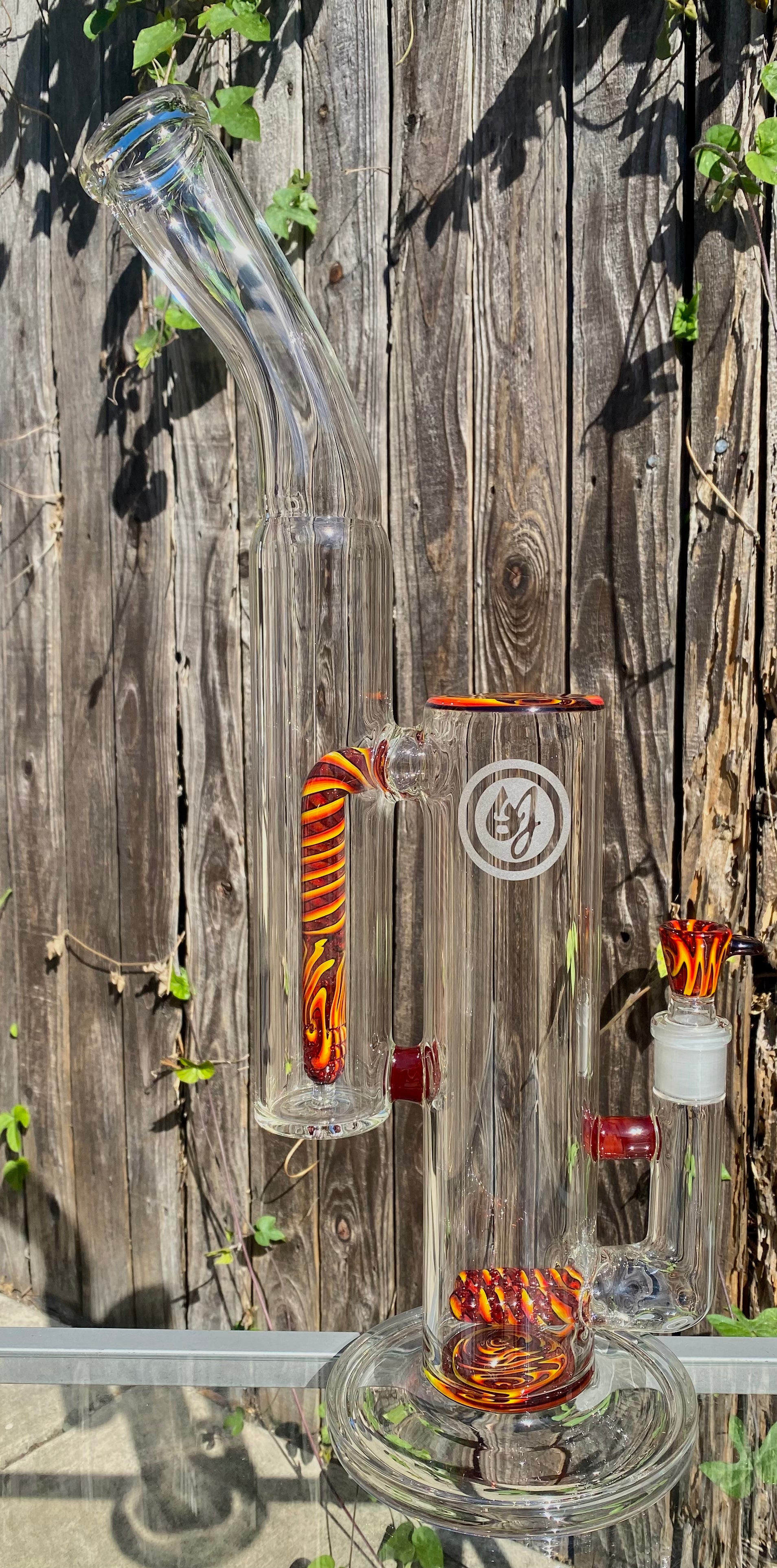 OJ Flame Custom Large Double Bubbler