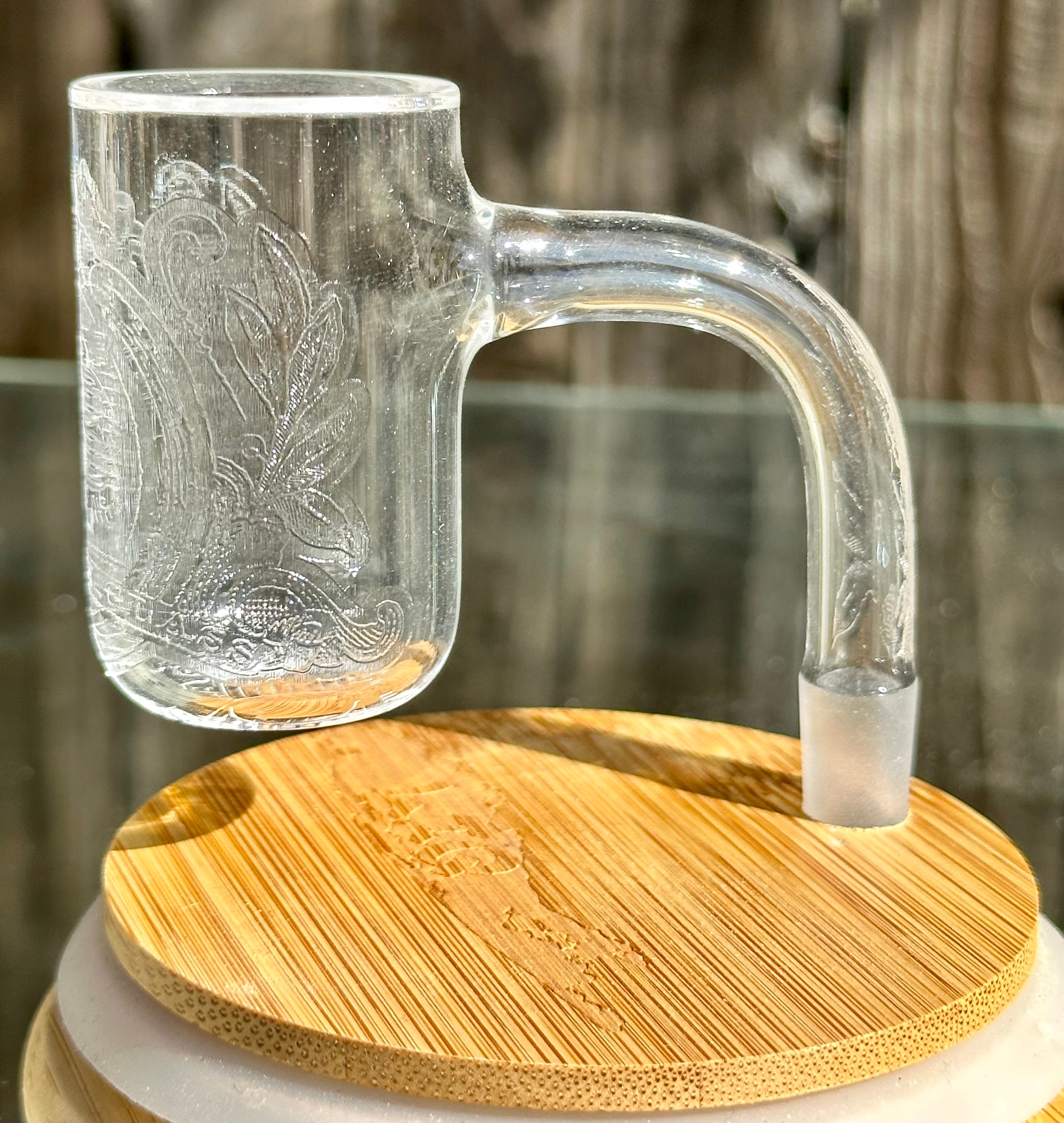 Long Island Quartz Official B-Money Etched Banger – Artist Series – 10mm 90* 30mm