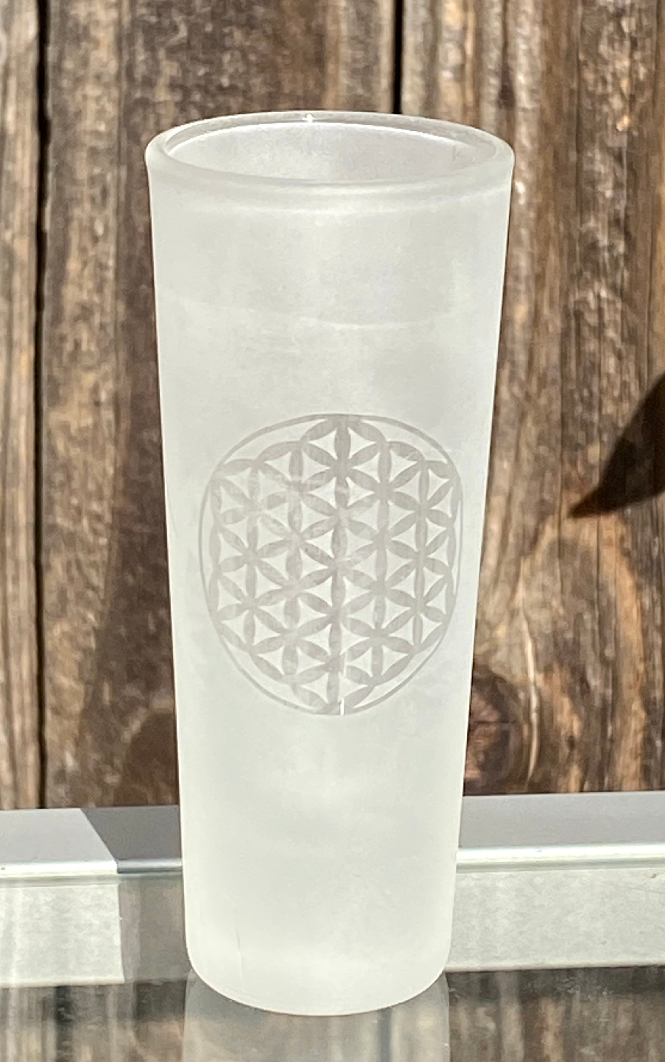 Sandblasted Shot Glass