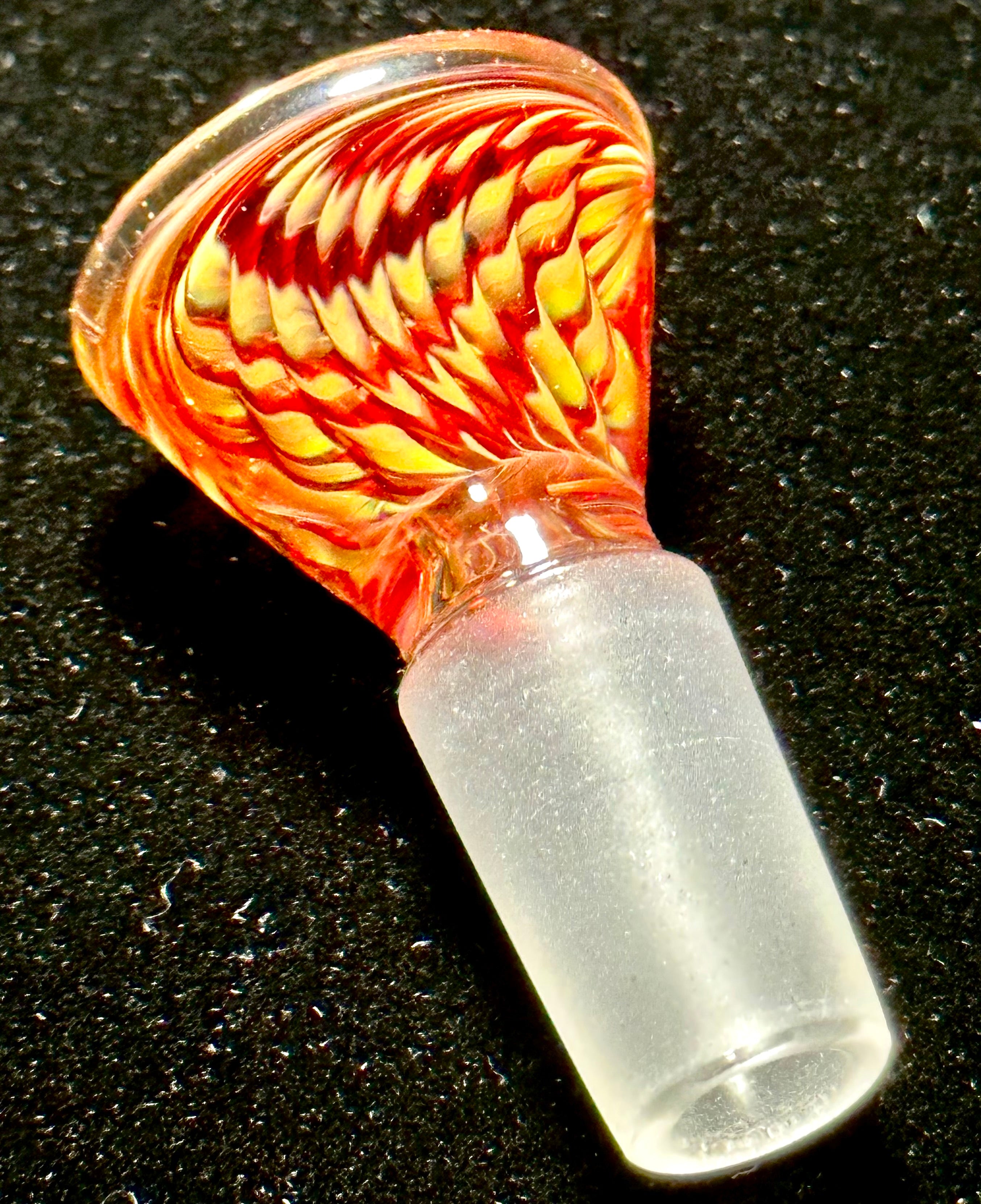 Dosh World 14mm Single Hole Red Fumed Slide