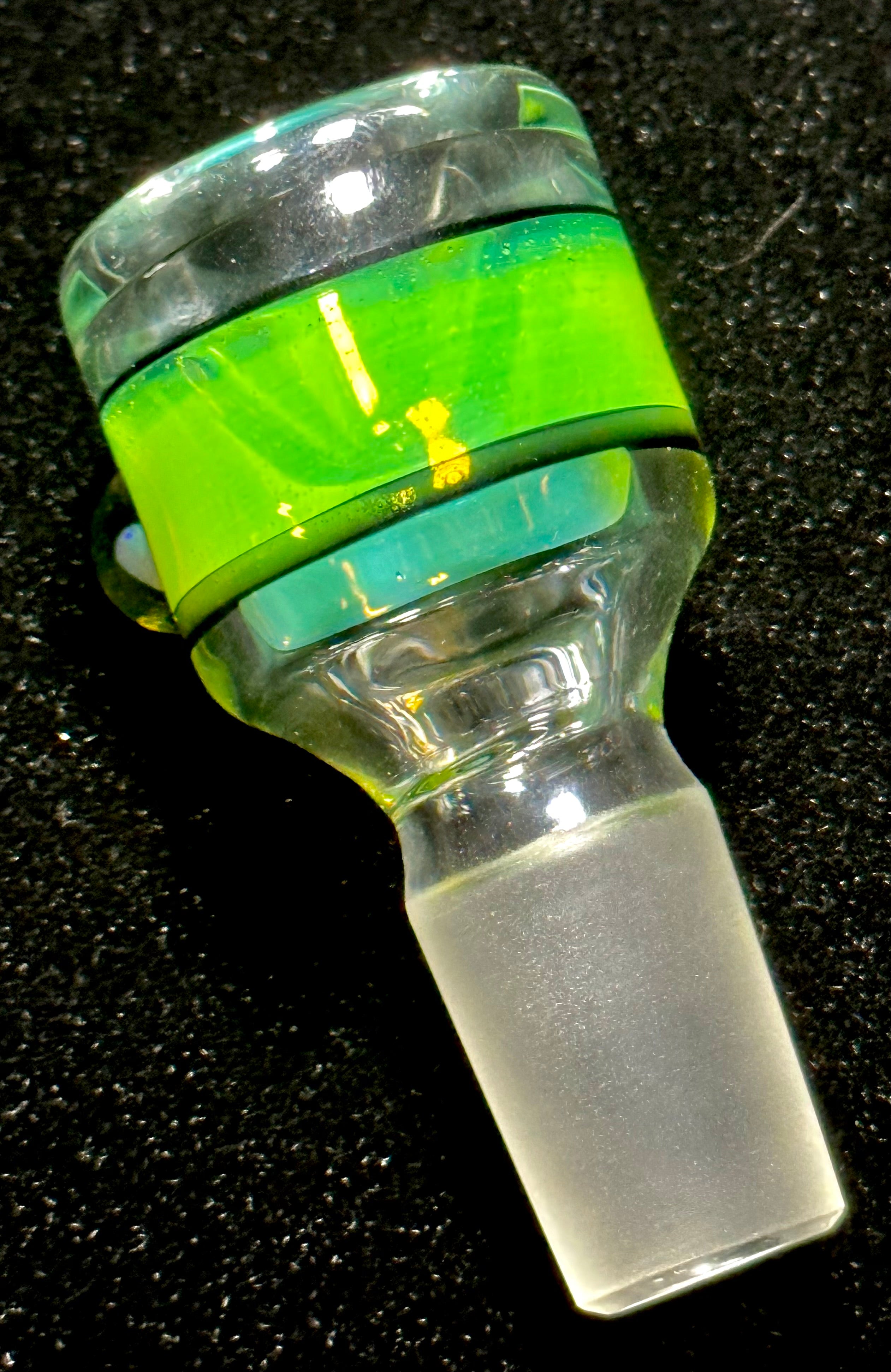 OJ Flame Green Slime Single Hole Slide 18mm