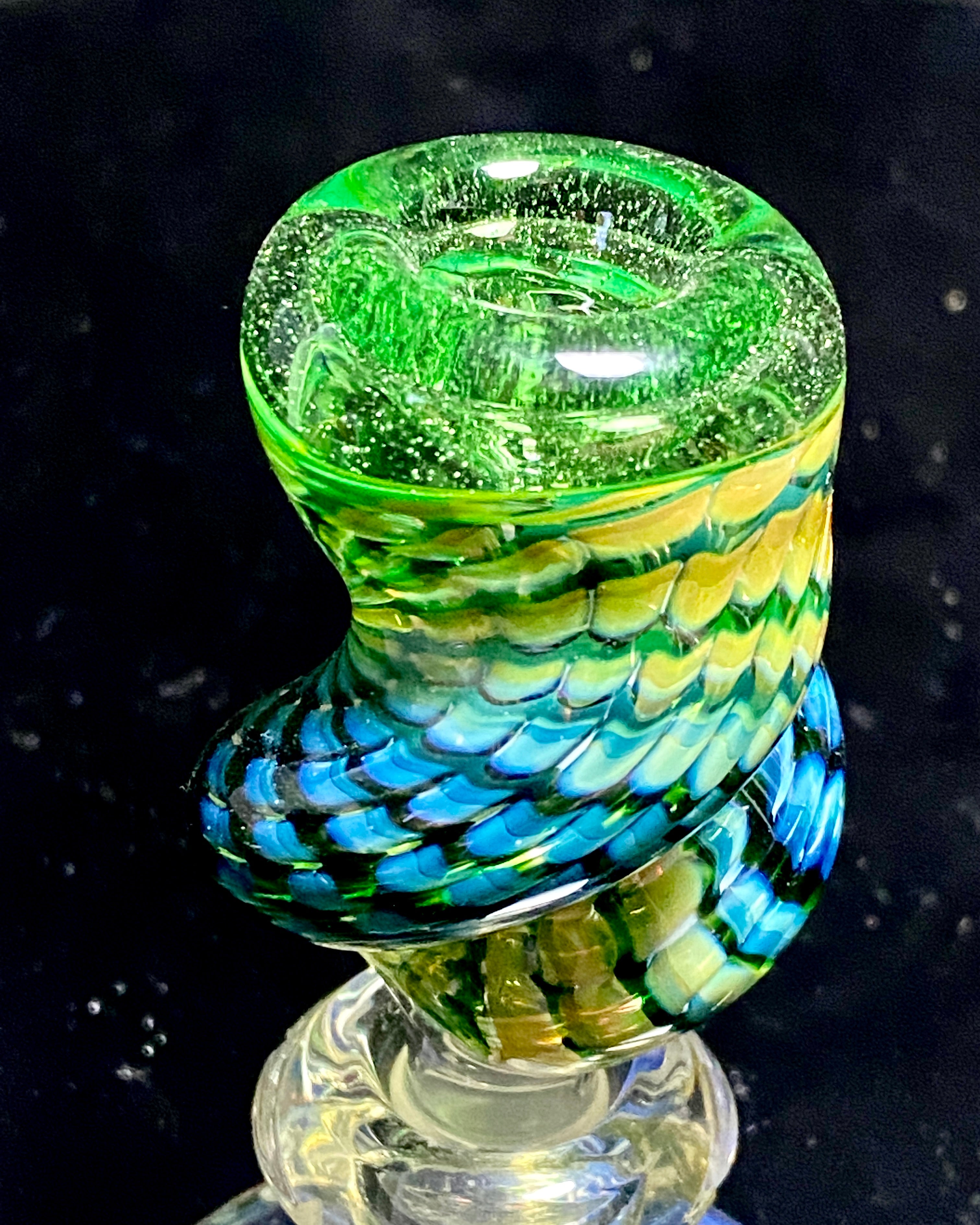 Dosh World 14mm Twisted Fumed Slide Green
