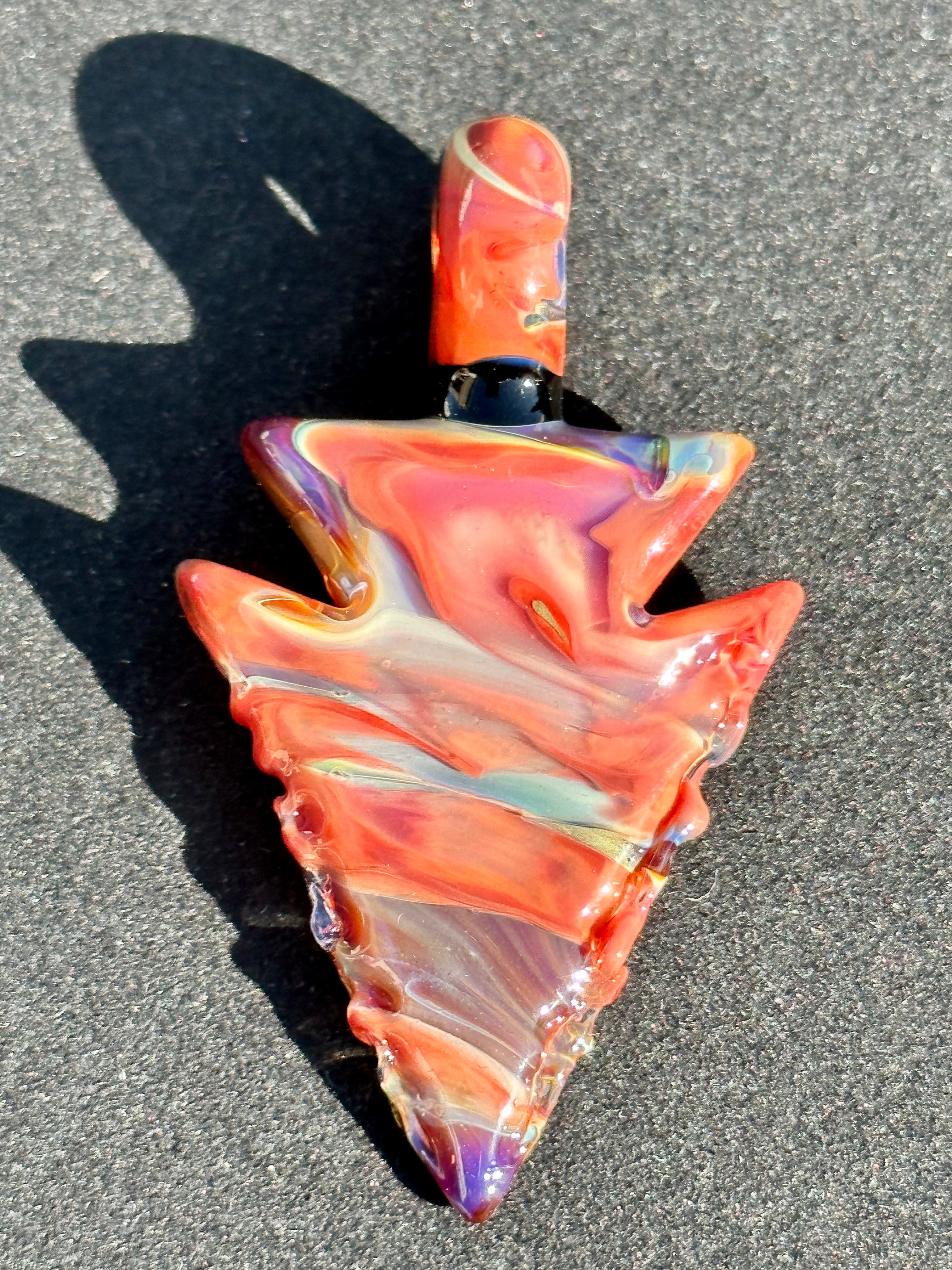 Elks That Run Camo Arrowhead Pendant