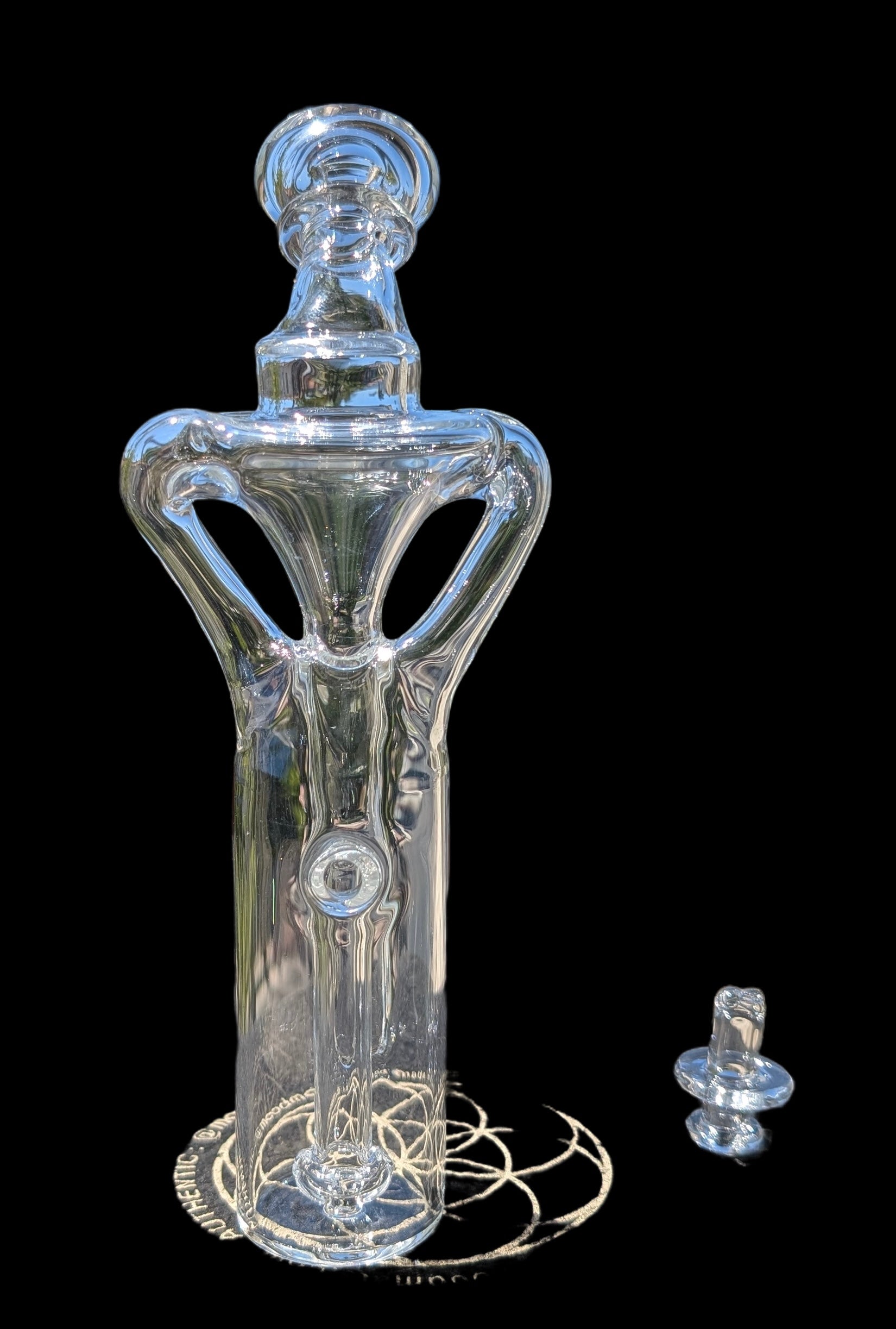 Sandalz Glass Mini Vortex Chamber Dr Dabber Switch Go Recycler