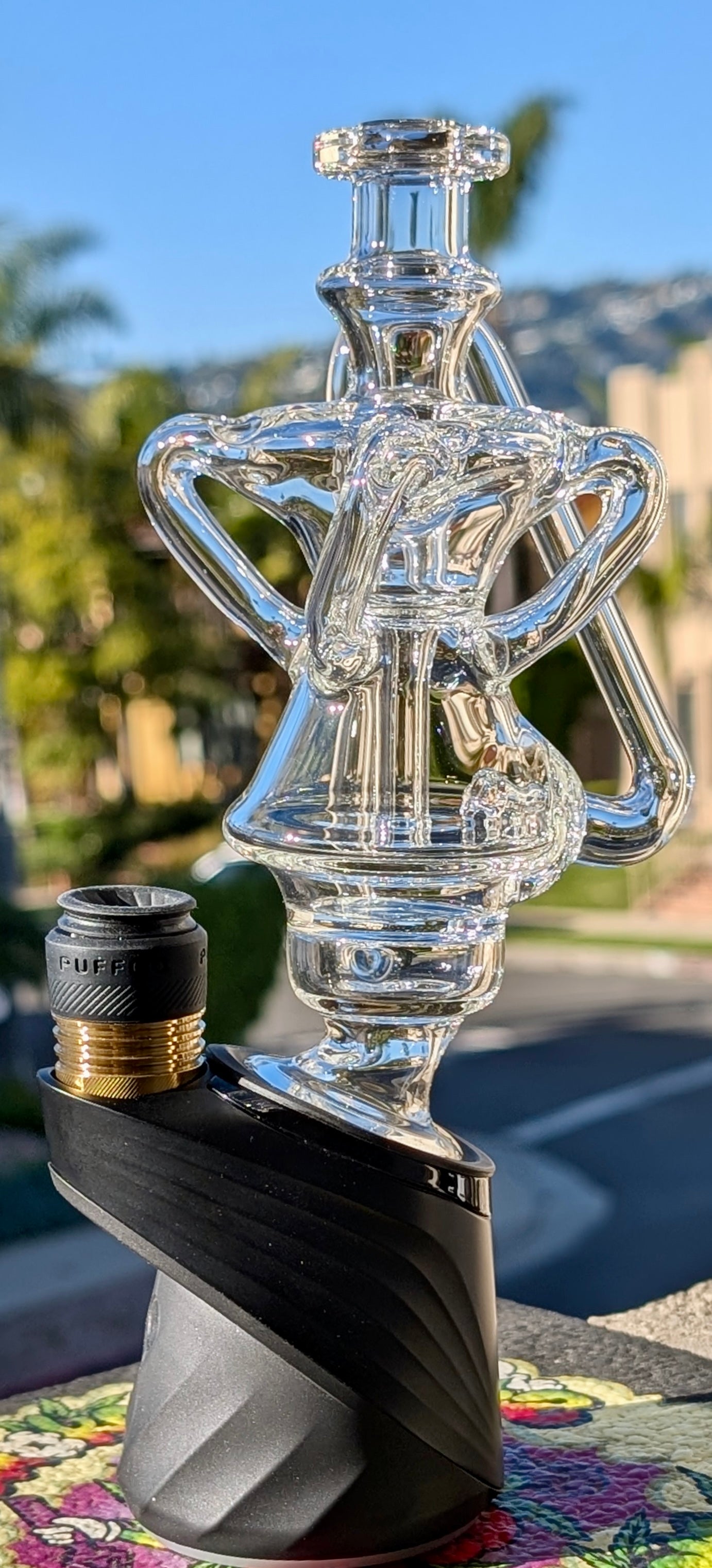 PSG Glass AKA Kosher Glass Clear XL QuadCycler Puffco Peak Top