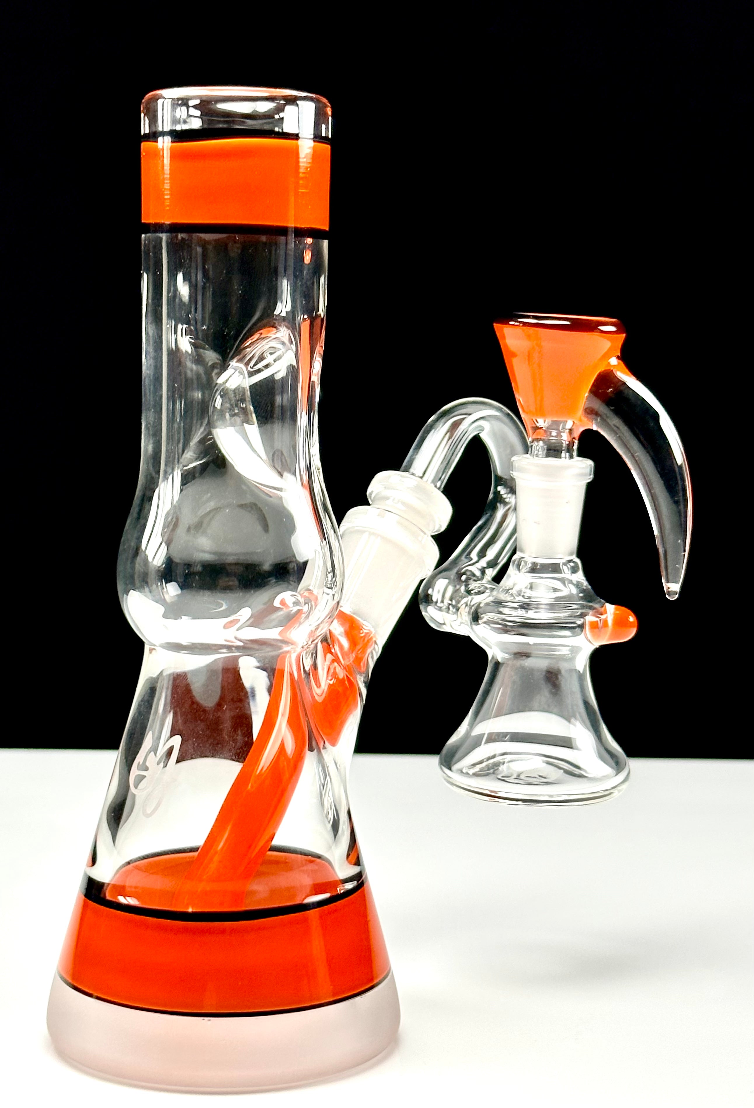 OJ Flame Orange Bottle Beaker Ash Catcher Set