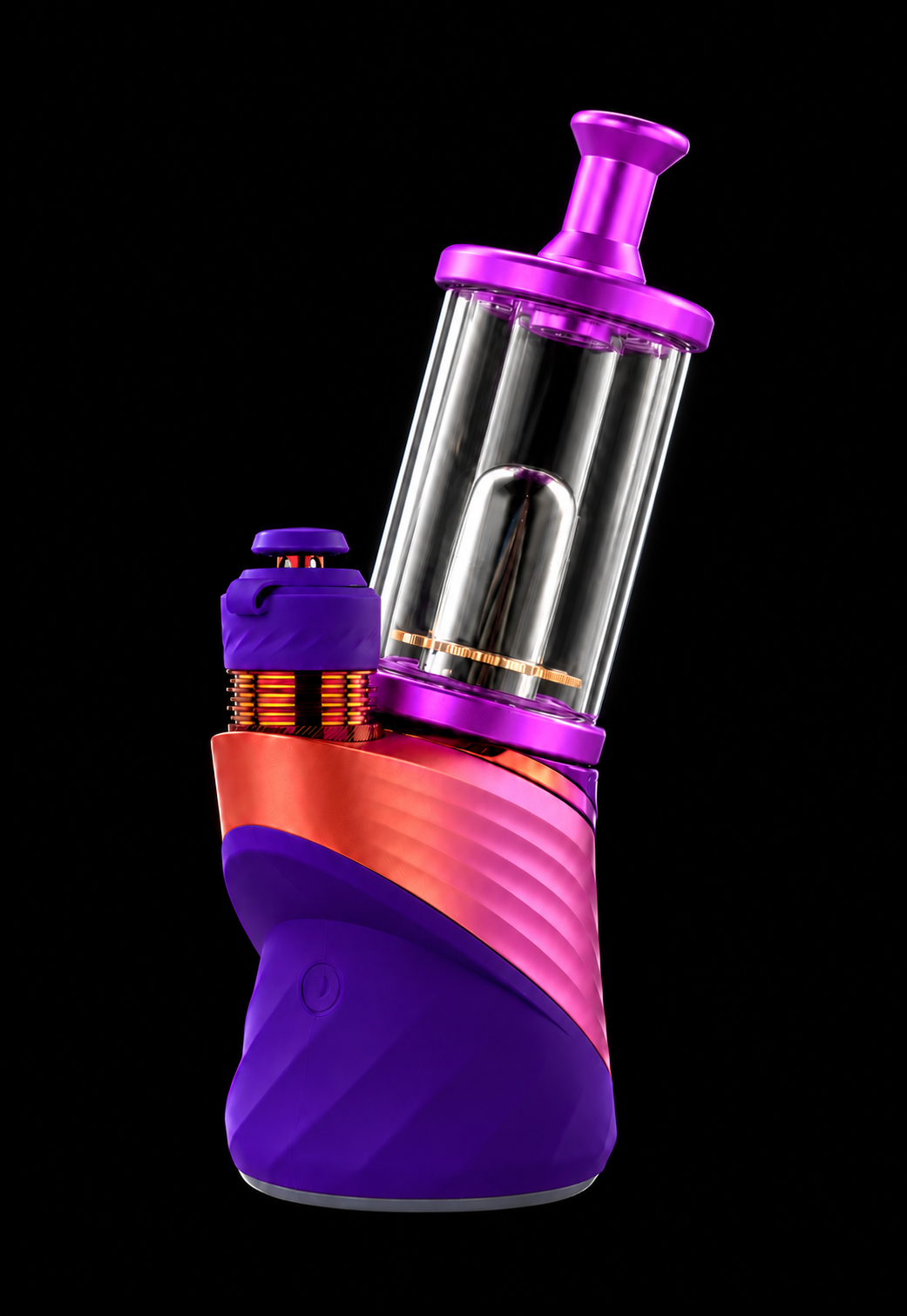 Madhatter Glassworks Purple Chuggler – Puffco Peak Bubbler Top