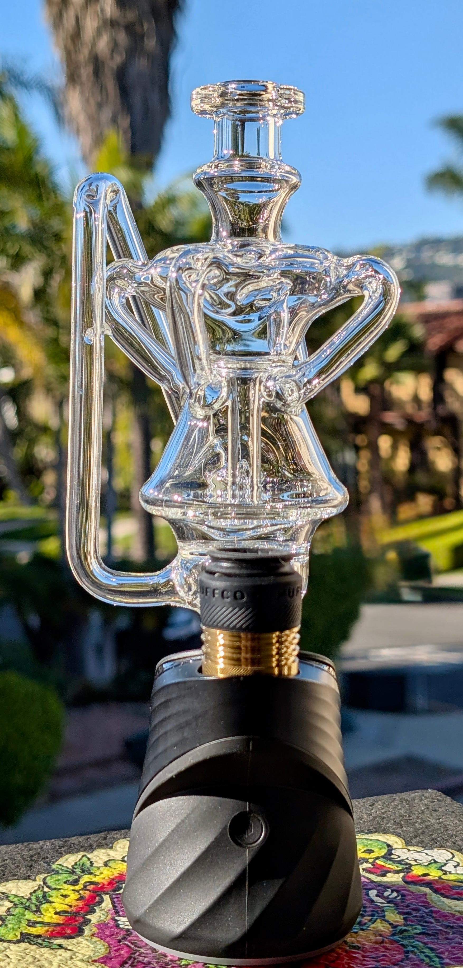 PSG Glass AKA Kosher Glass Clear XL QuadCycler Puffco Peak Top