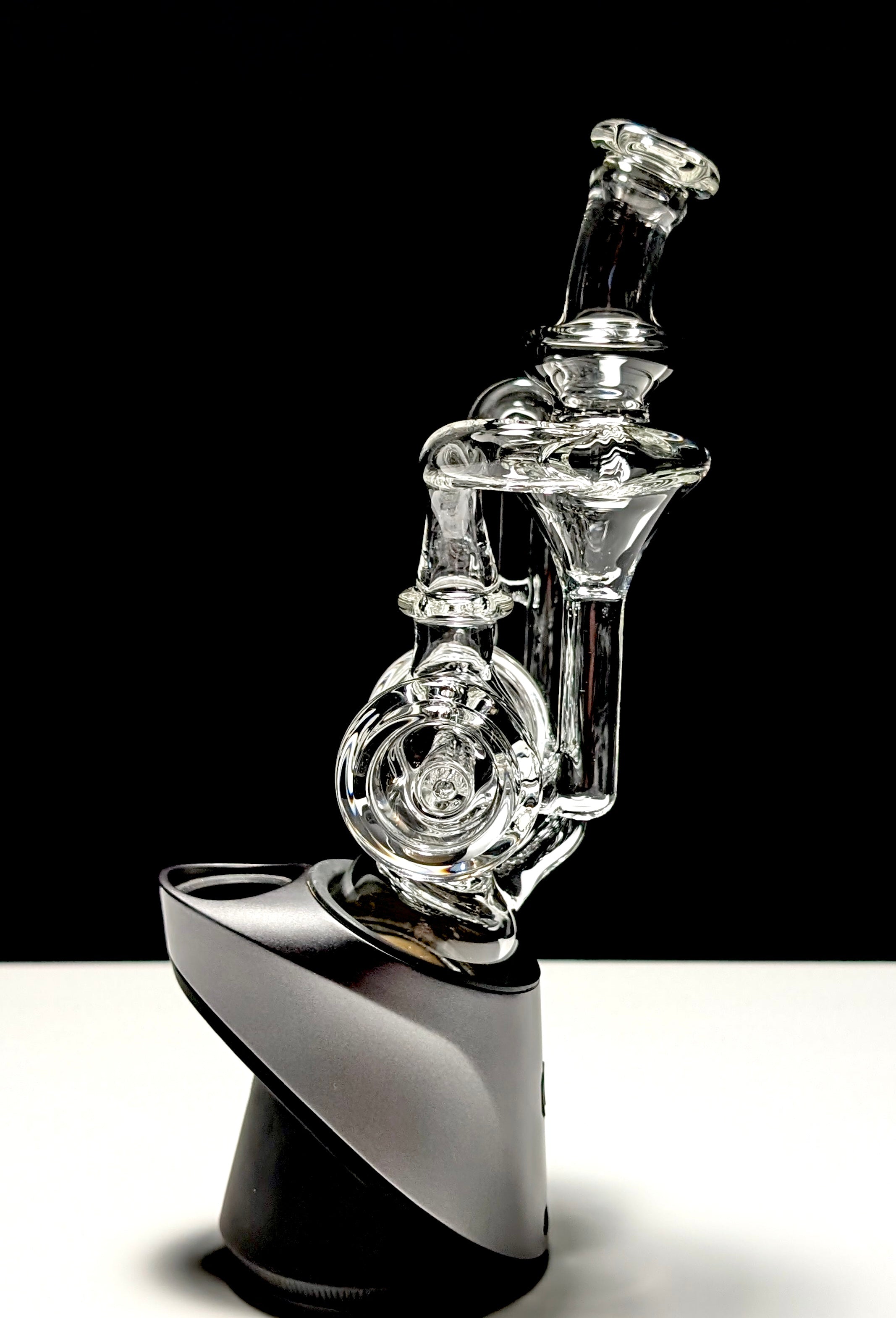 OJ Flame Puffco Peak Clear Inline Recycler Top