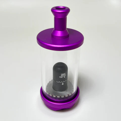 Madhatter Glassworks Purple Chuggler Puffco Peak Top Combo