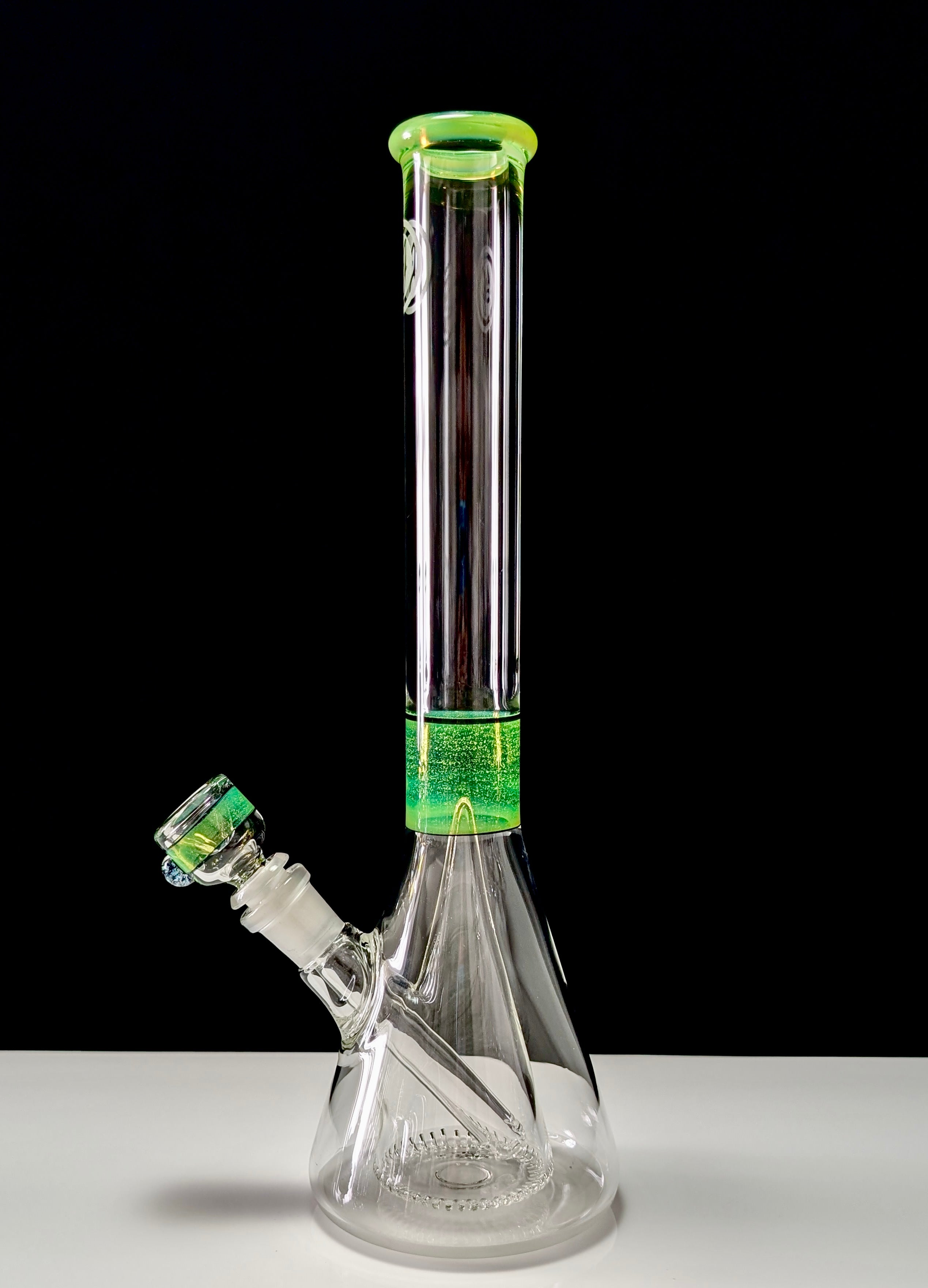 OJ Flame 14" Green Slime Collins Beaker