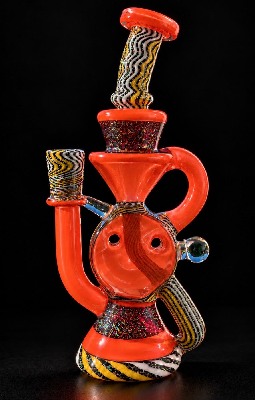 A1 Glass (A1 Functions) Fully Worked Dichro Swiss Puck Recycler