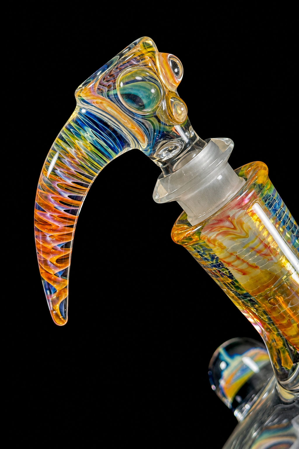 Hops x B$ Collaboration Beaker — Fumed with Worked Marbles