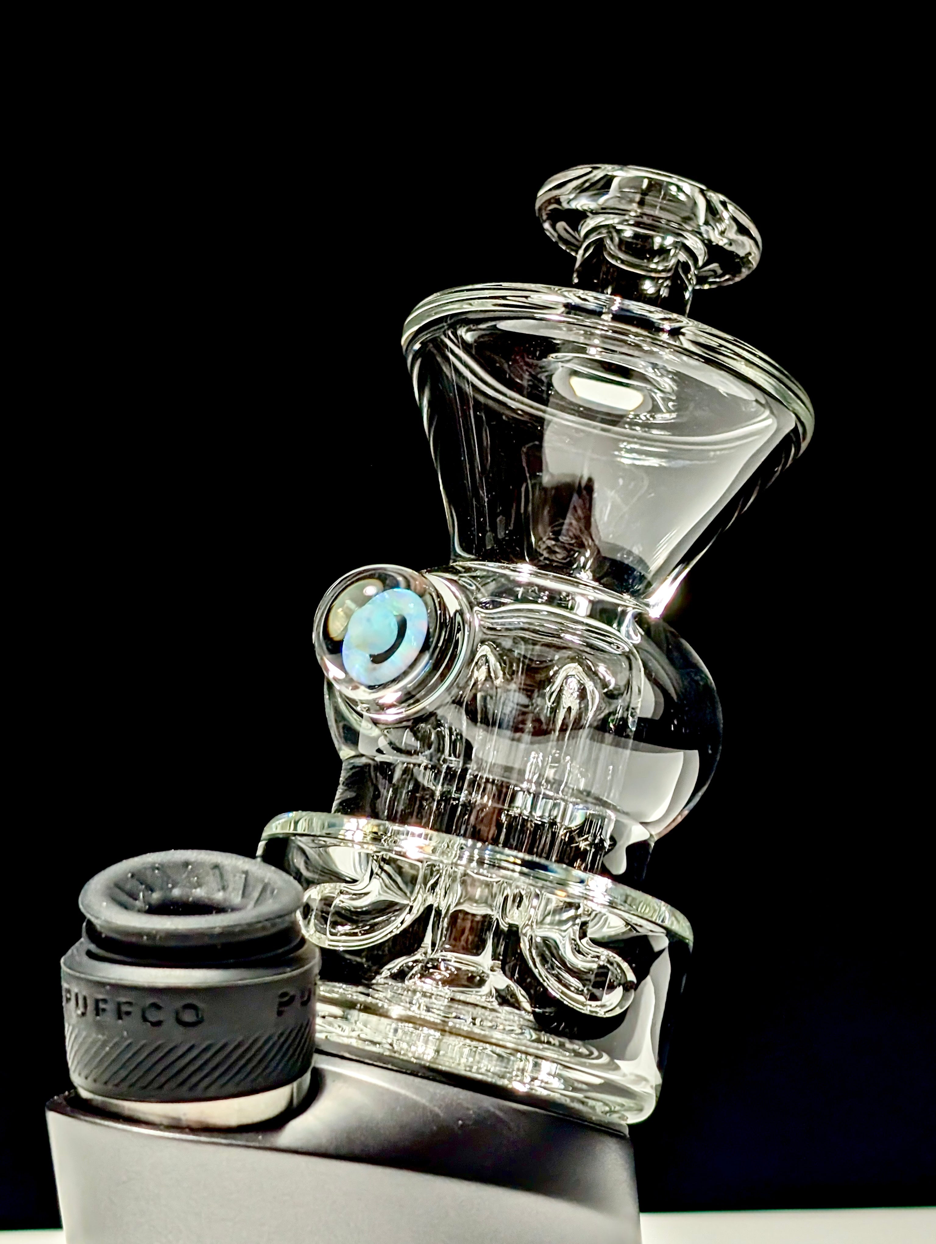 EFNorris Clear Double Perc Puffco Peak Top