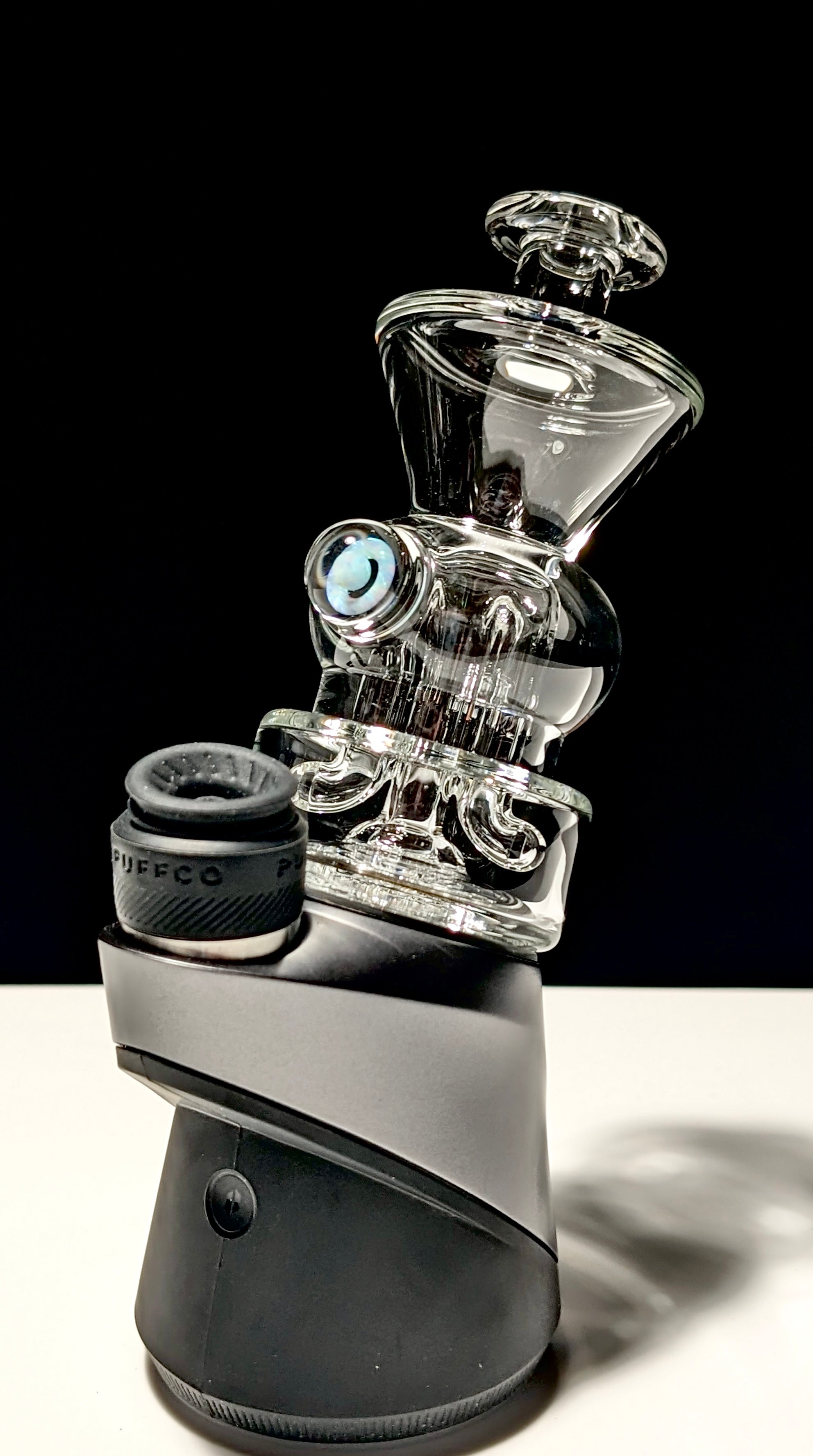 EFNorris Clear Double Perc Puffco Peak Top