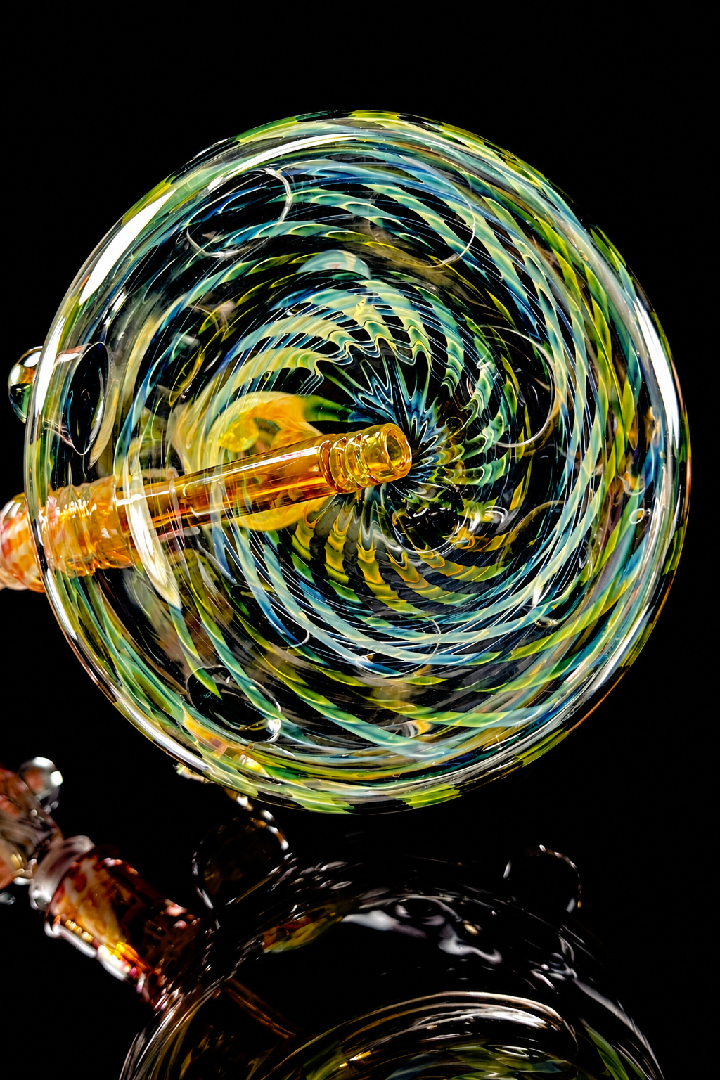 Hops x B$ Collaboration Beaker — Fumed with Worked Marbles