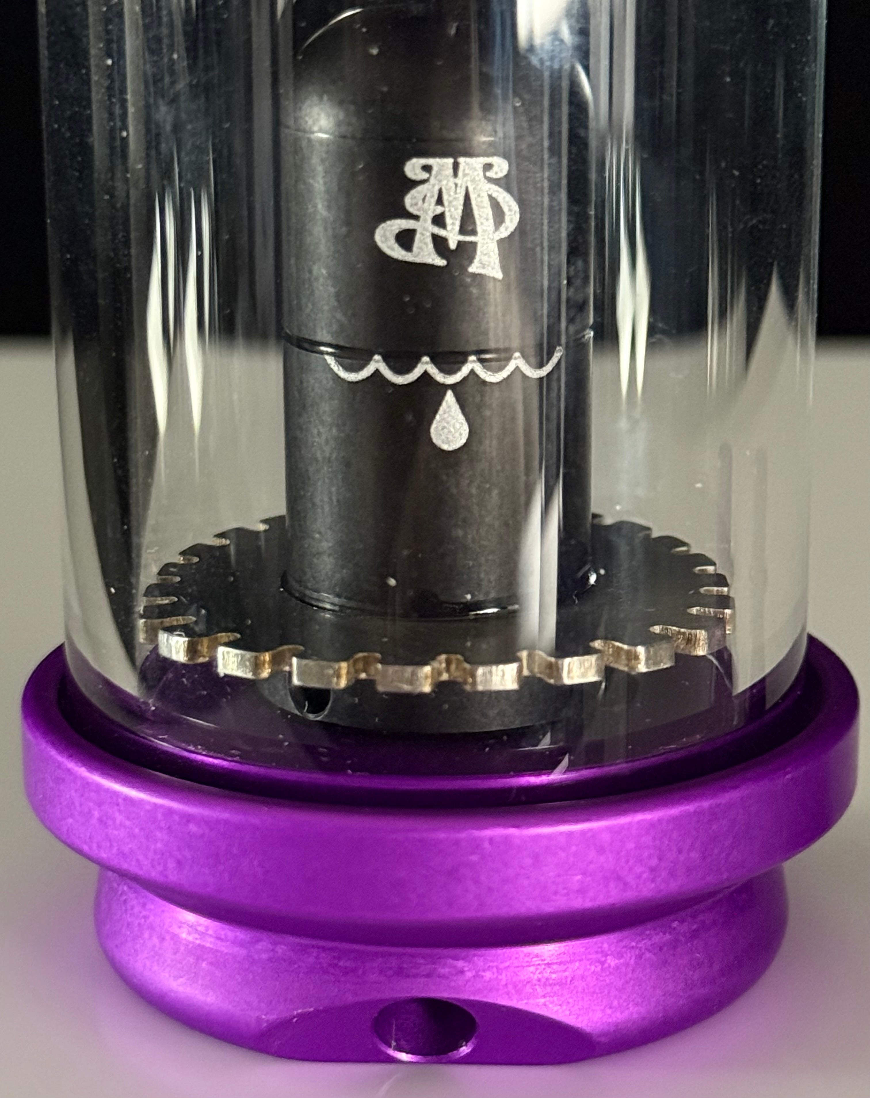 Madhatter Glassworks Purple Chuggler Puffco Peak Top Combo
