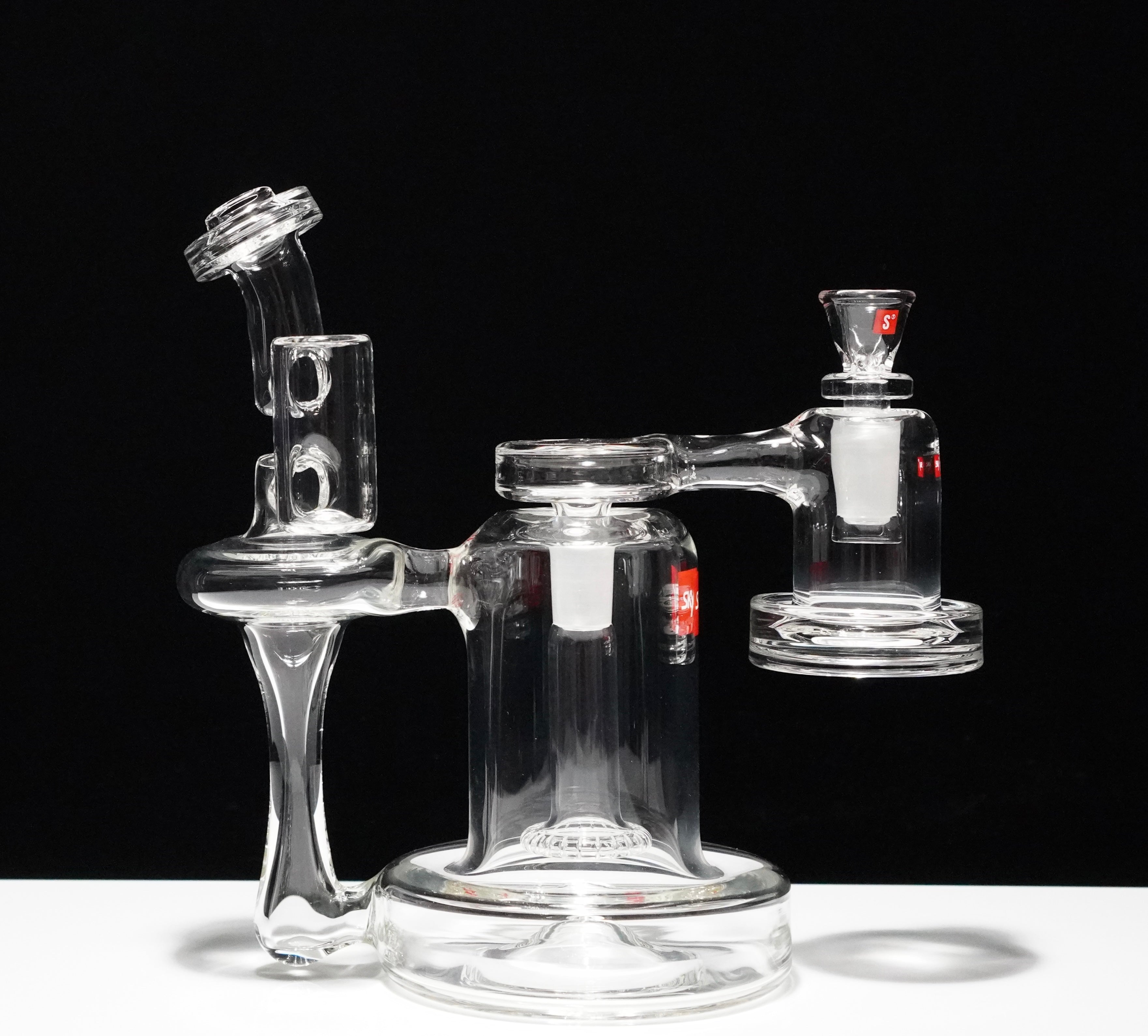 Sky Glass Neutron Recycler & 14mm Rig Satellite Drycatcher