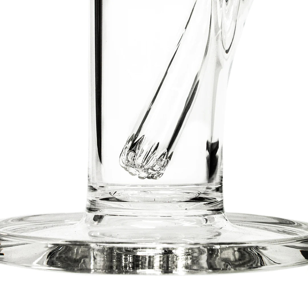 Purr Glass 14MM TO 18MM 12-SLIT GLASS DOWNSTEM 4 1/4”