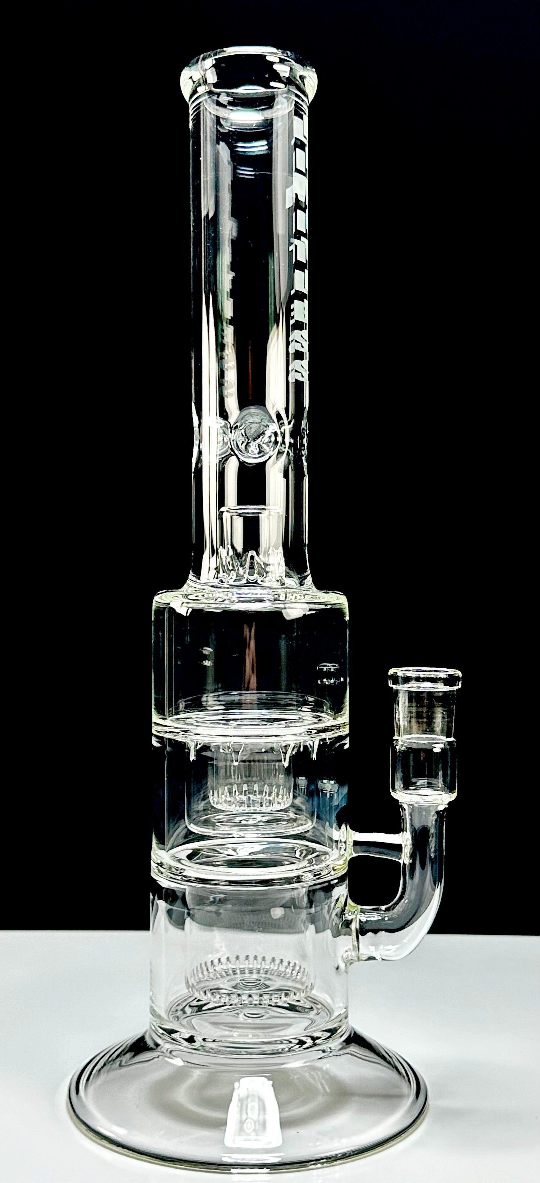 LIMITLESS GLASS 18mm DOUBLE SHOWERHEAD TUBE