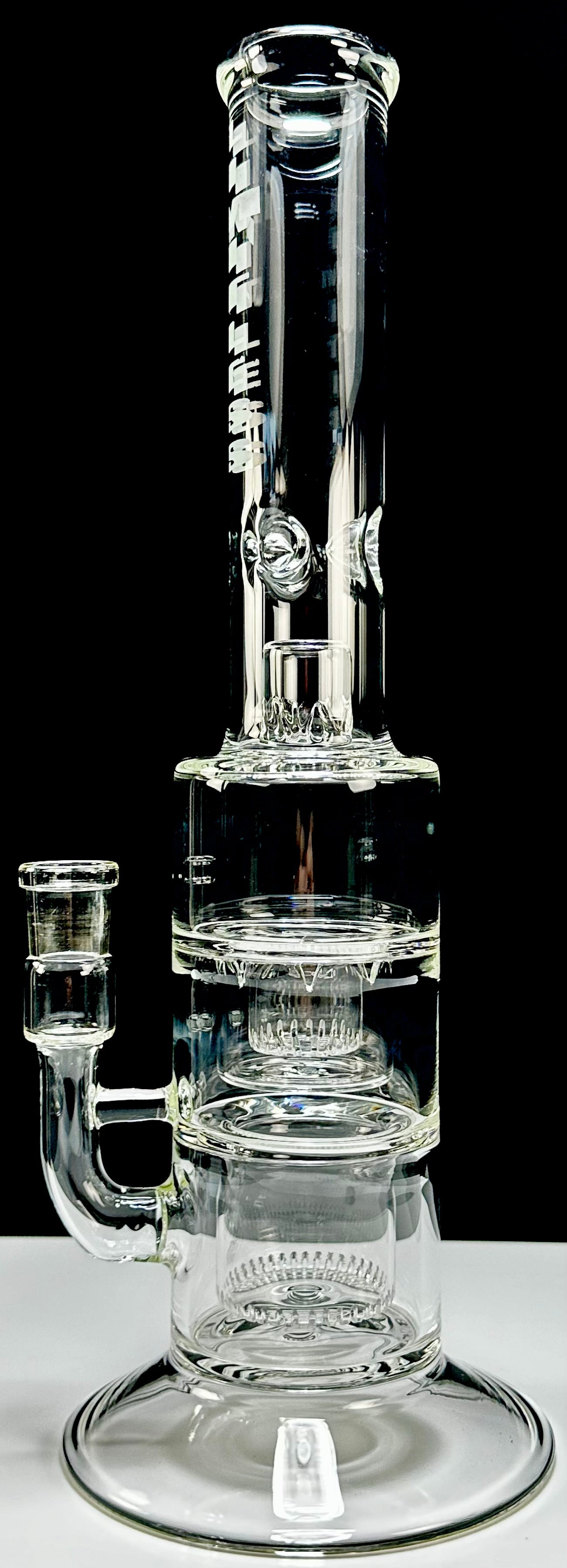LIMITLESS GLASS 18mm DOUBLE SHOWERHEAD TUBE